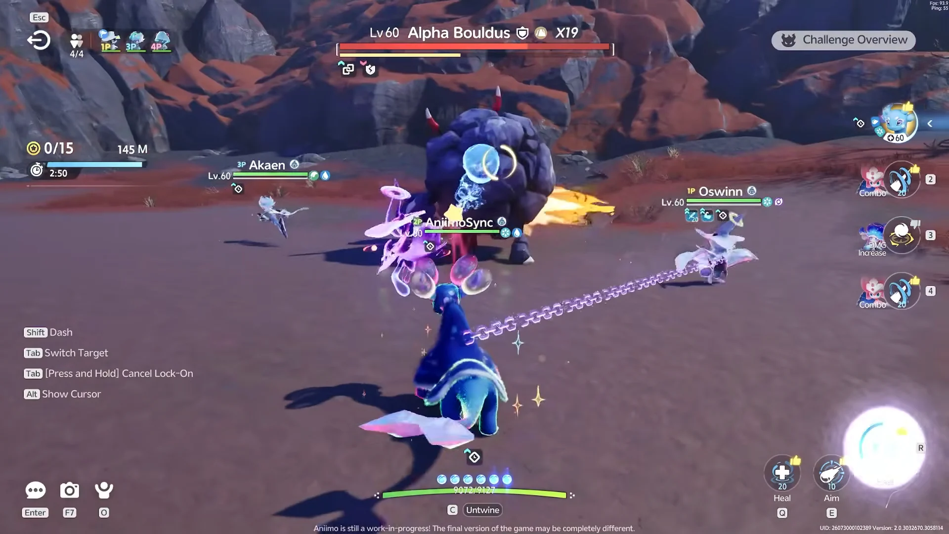 Alpha Bouldus Battle & Tether Mechanic