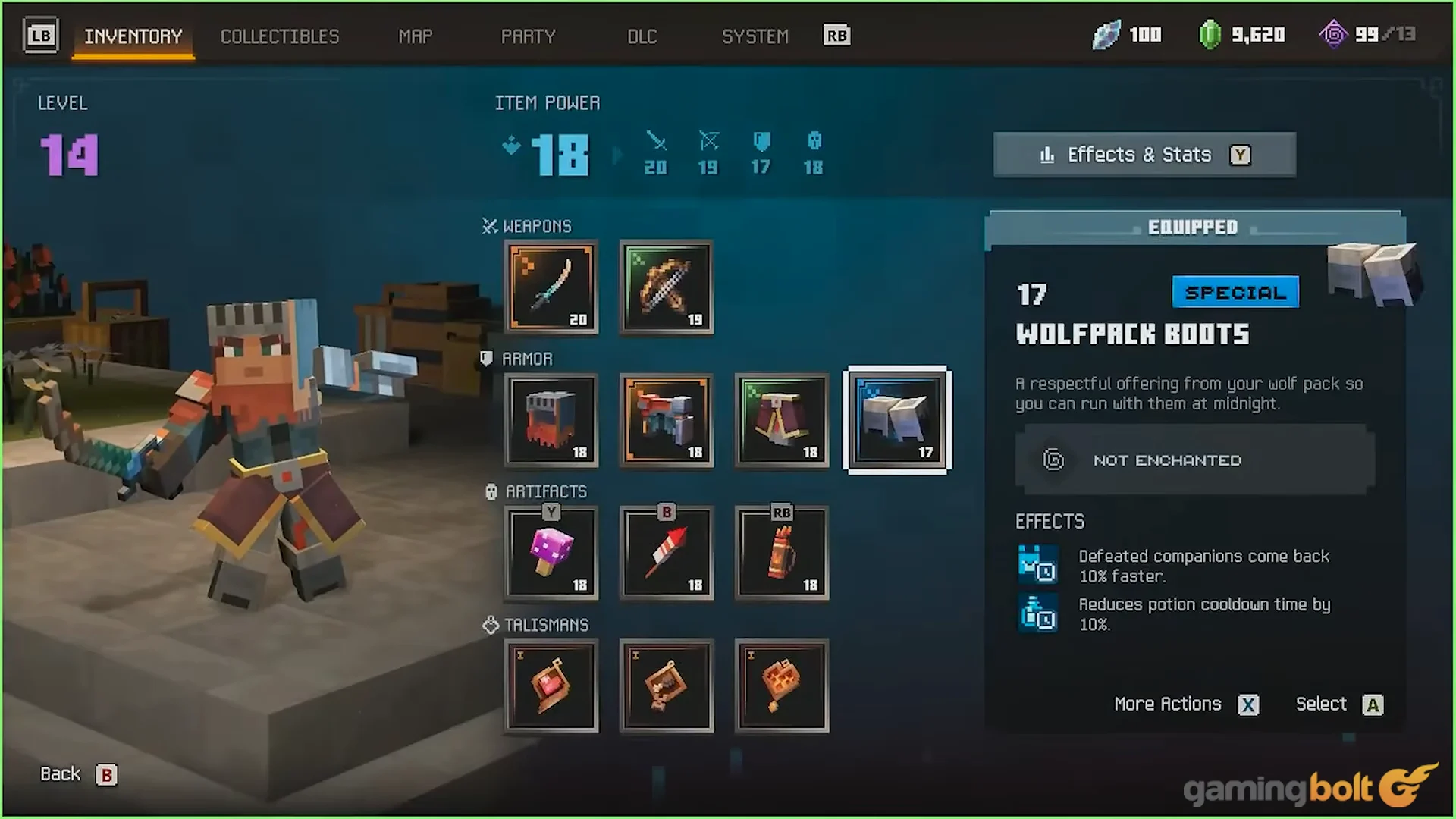 5 Armour Now Split into Four Pieces