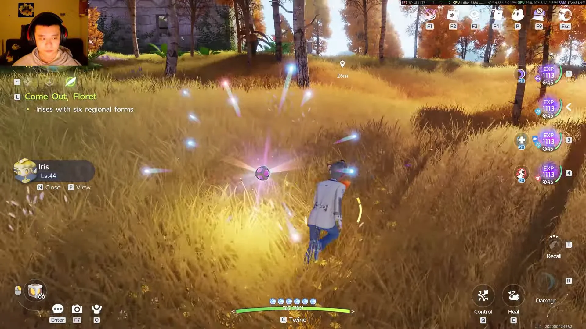 Catching Iris (Grassland Form)