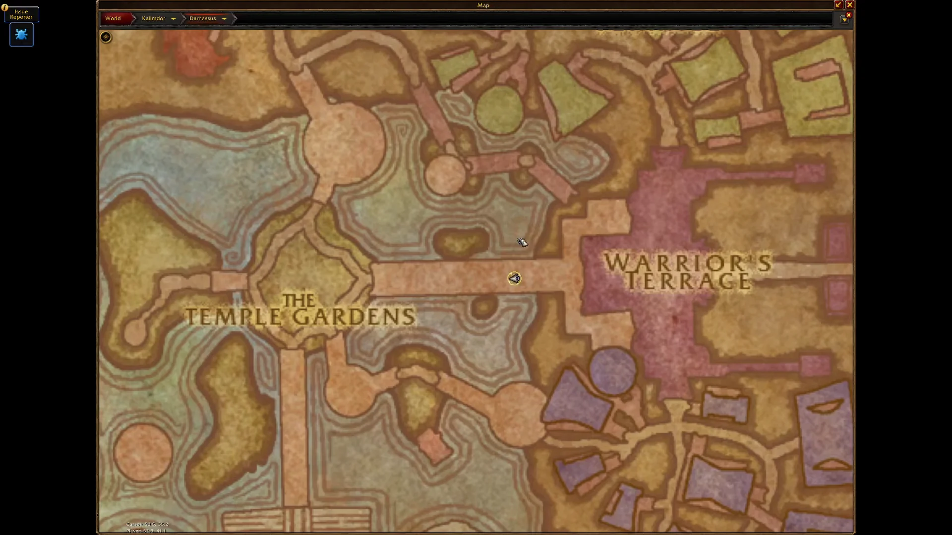 Navigating toward Warrior's Terrace