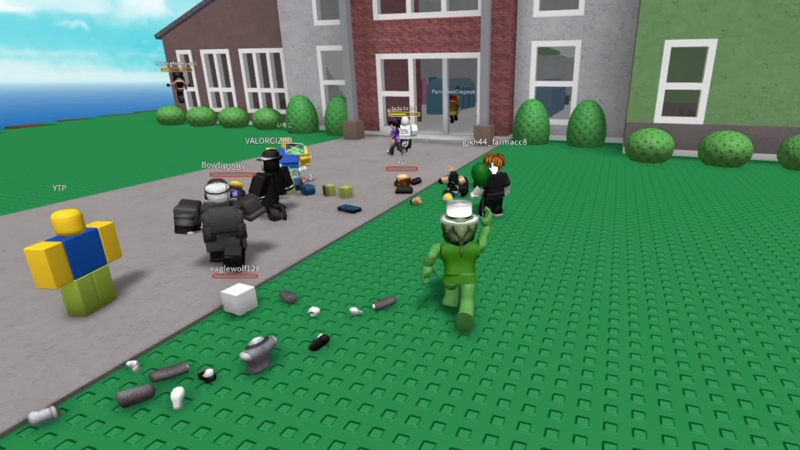Collecting dropped hats