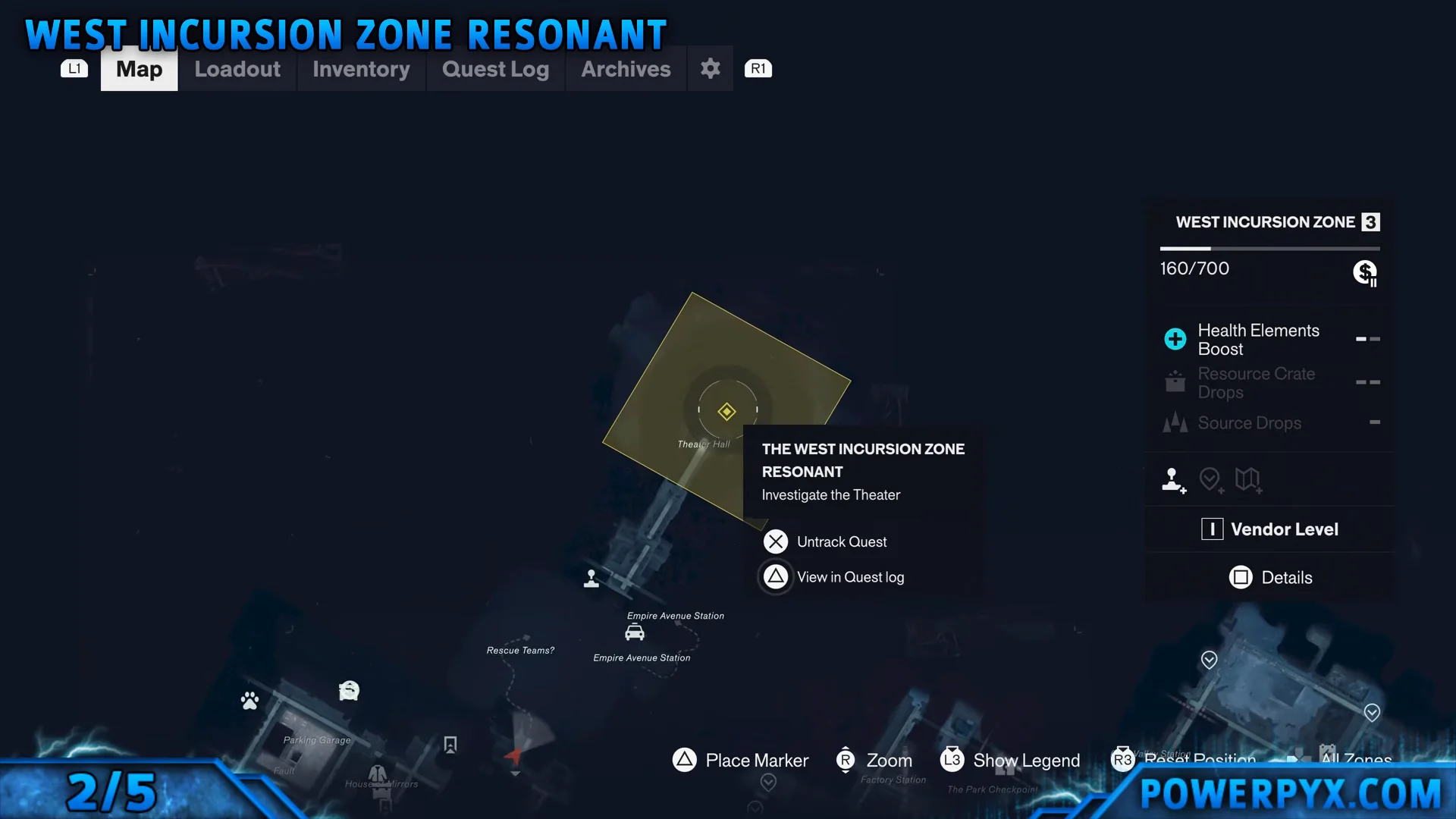 West Incursion Zone Resonant