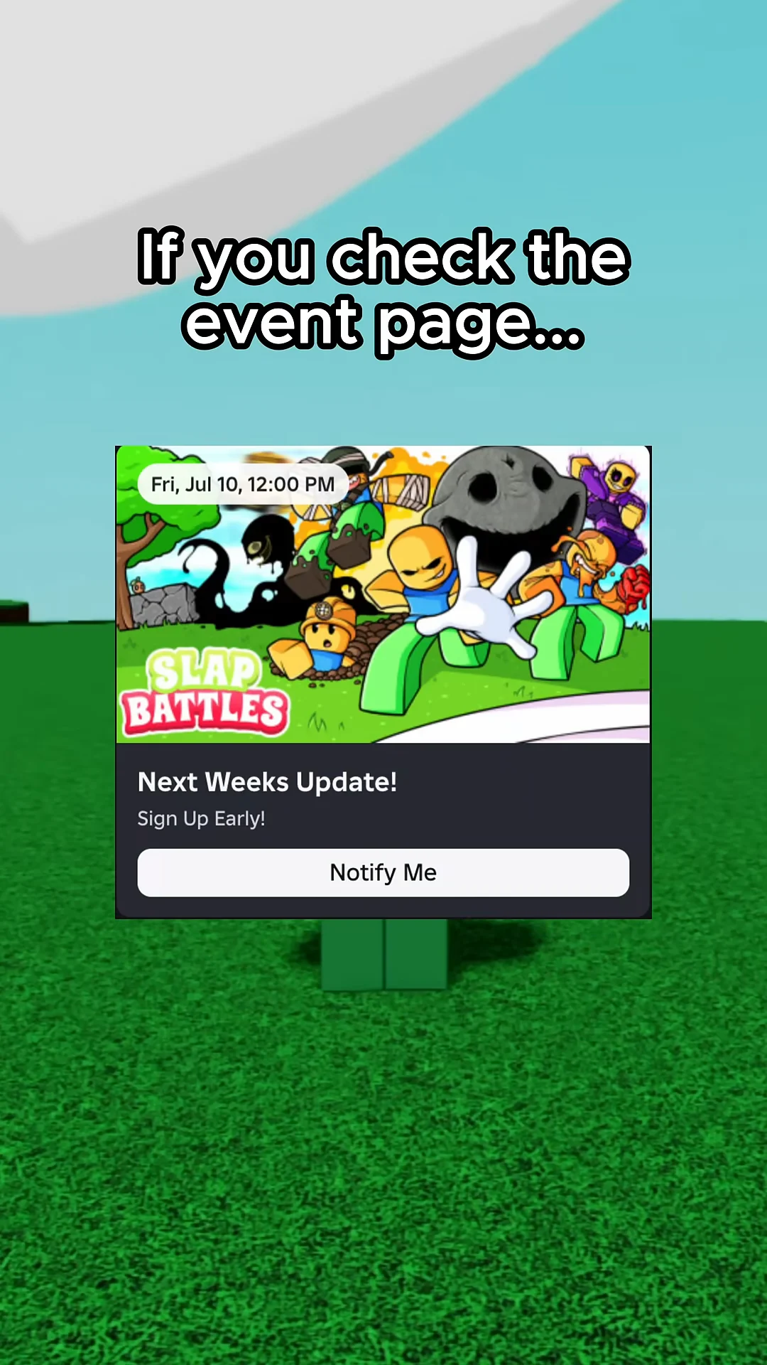 Checking Event Page