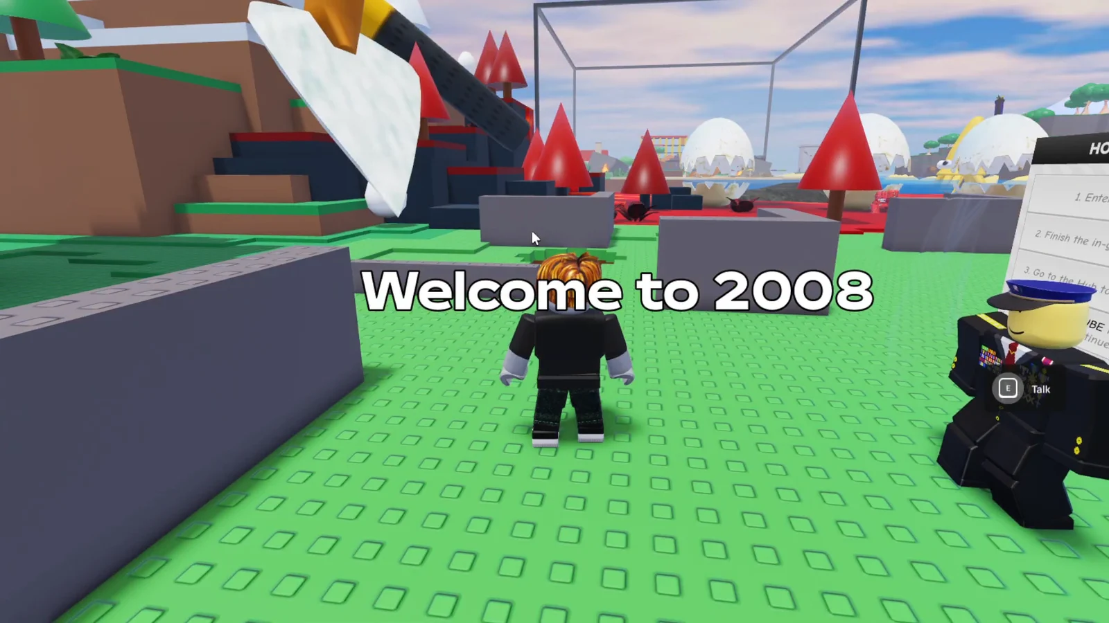 Entering 2008 and Talking to NPC