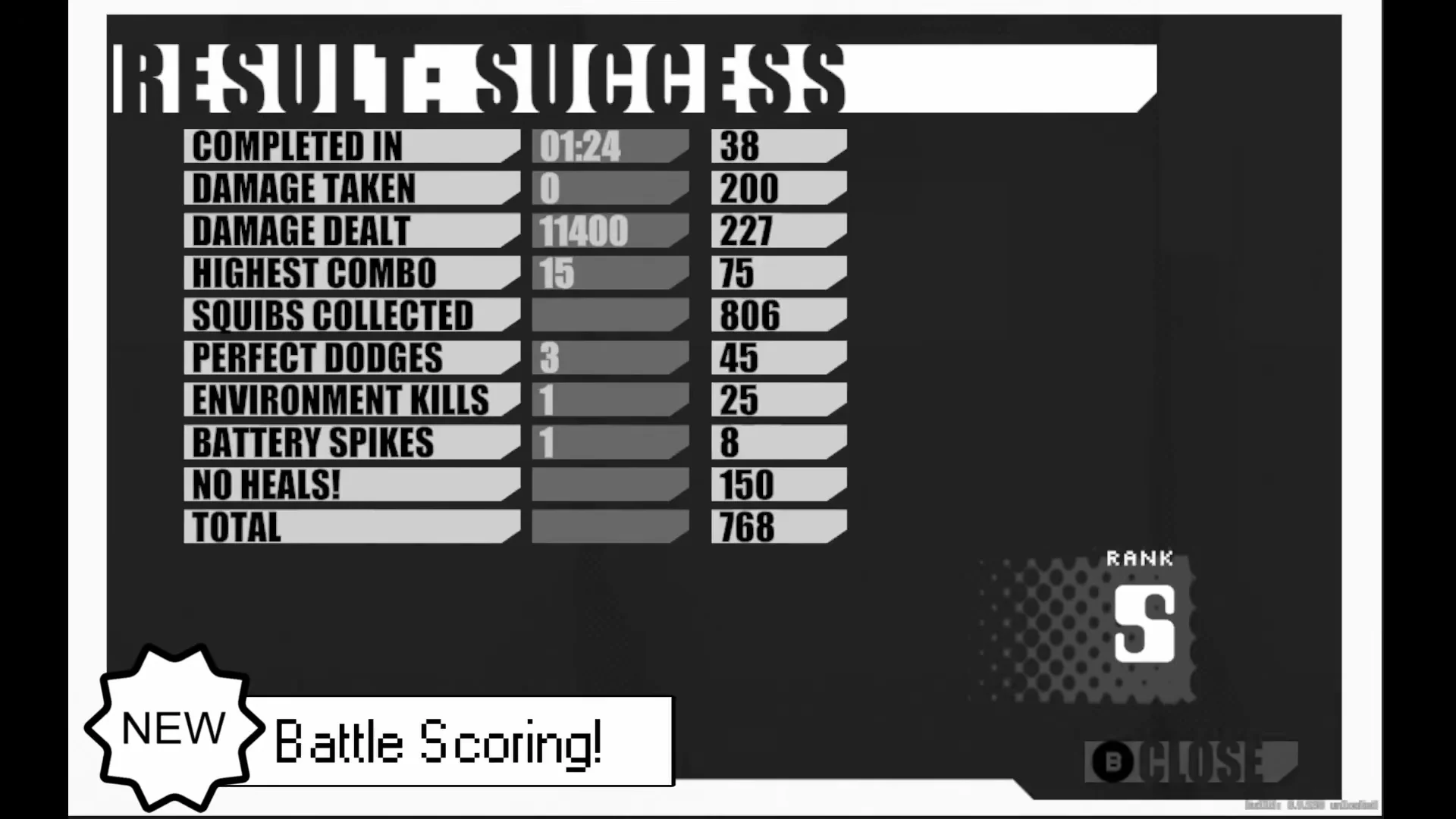 Battle Scoring Screen
