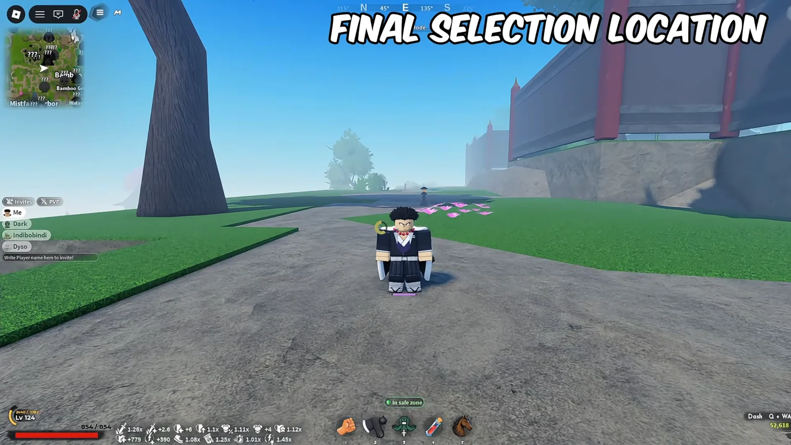 Final Selection Location