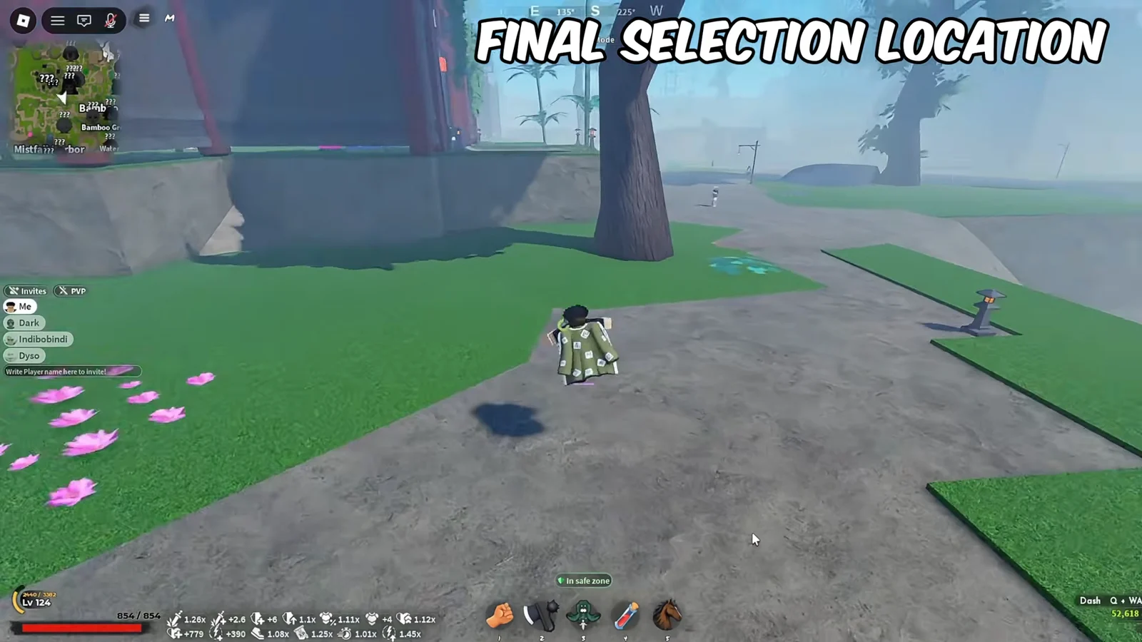 Final Selection Location