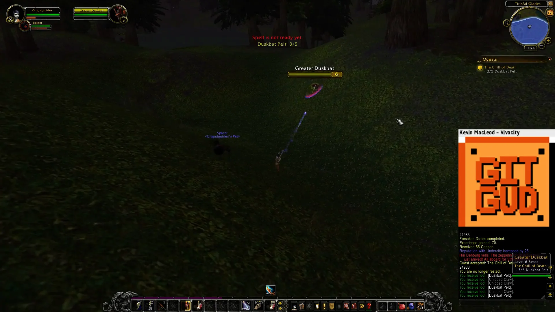 Collecting Third Duskbat Pelt