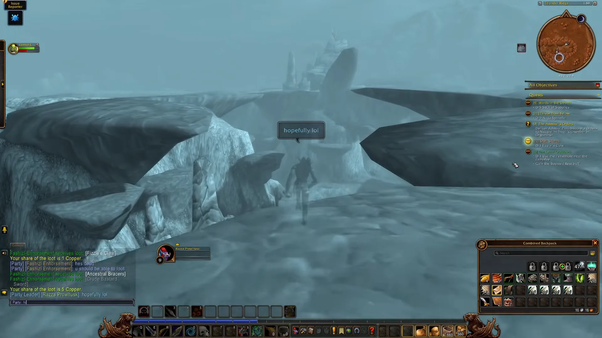 Entering Thunder Ridge as Ghost
