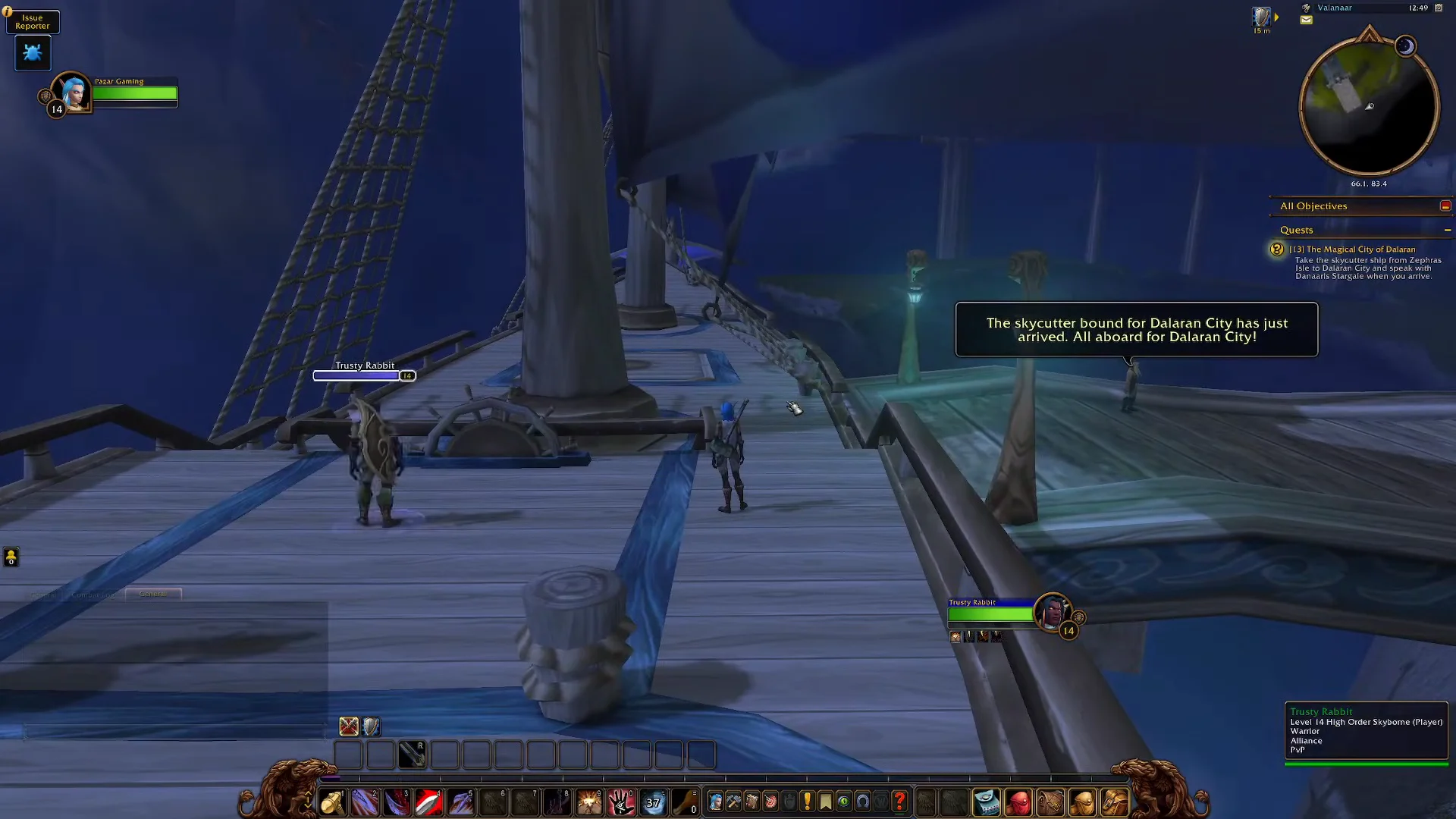 Boarding the Skycutter