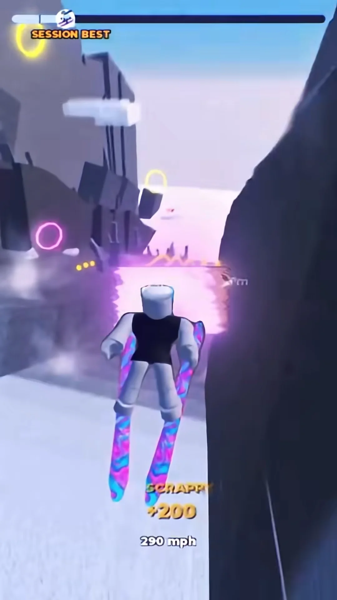 High speed mountain descent