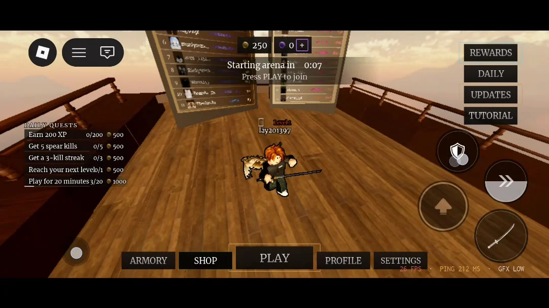 Lobby and Controls