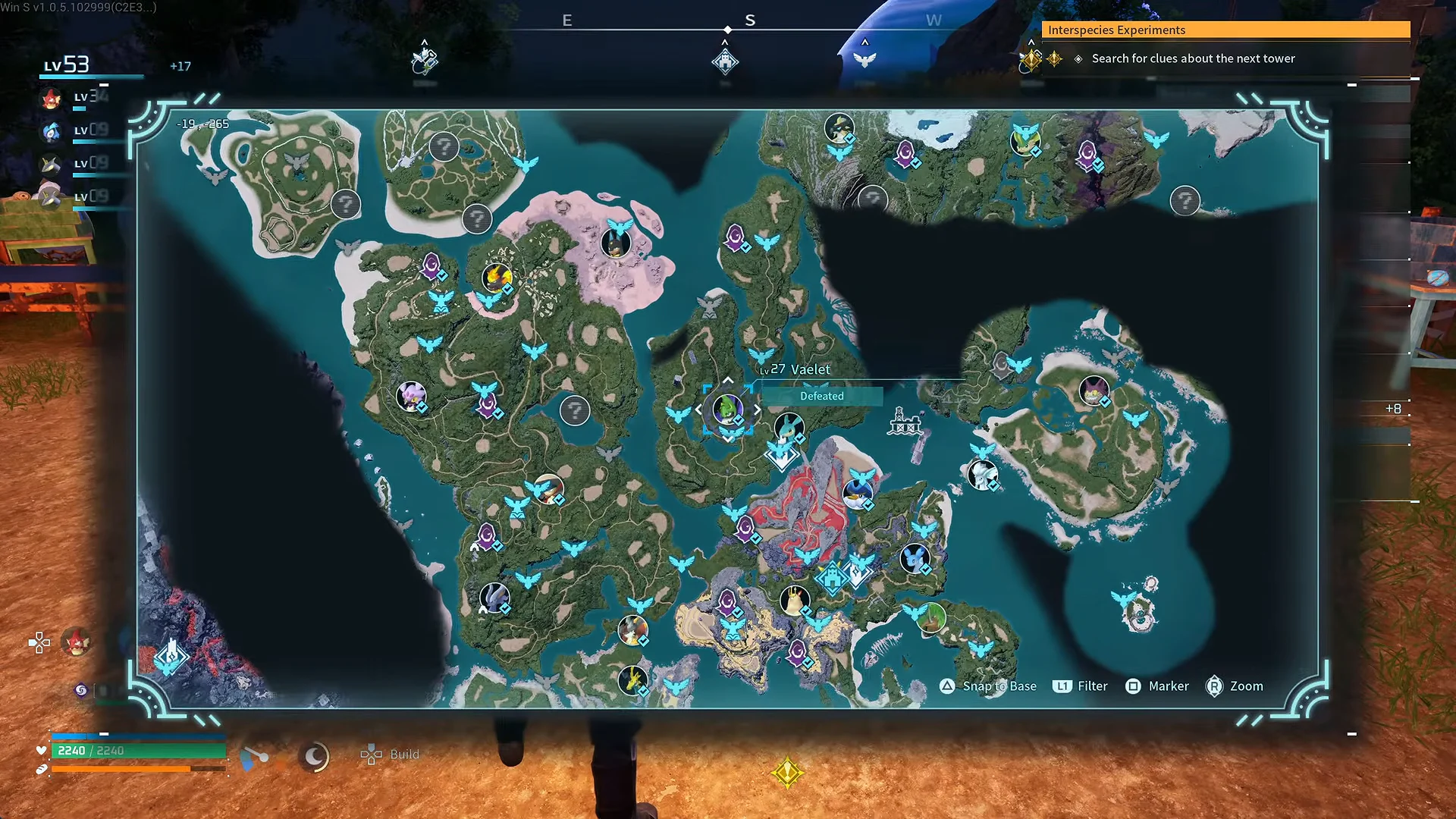 Reviewing map for base location