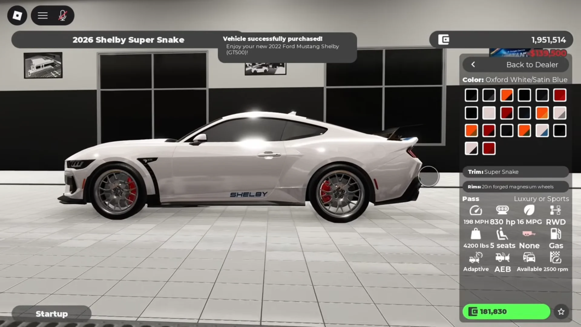 Purchasing 2026 Shelby Super Snake