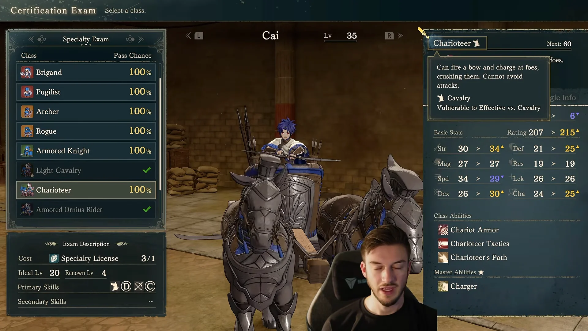 Specialty Classes: Charioteer