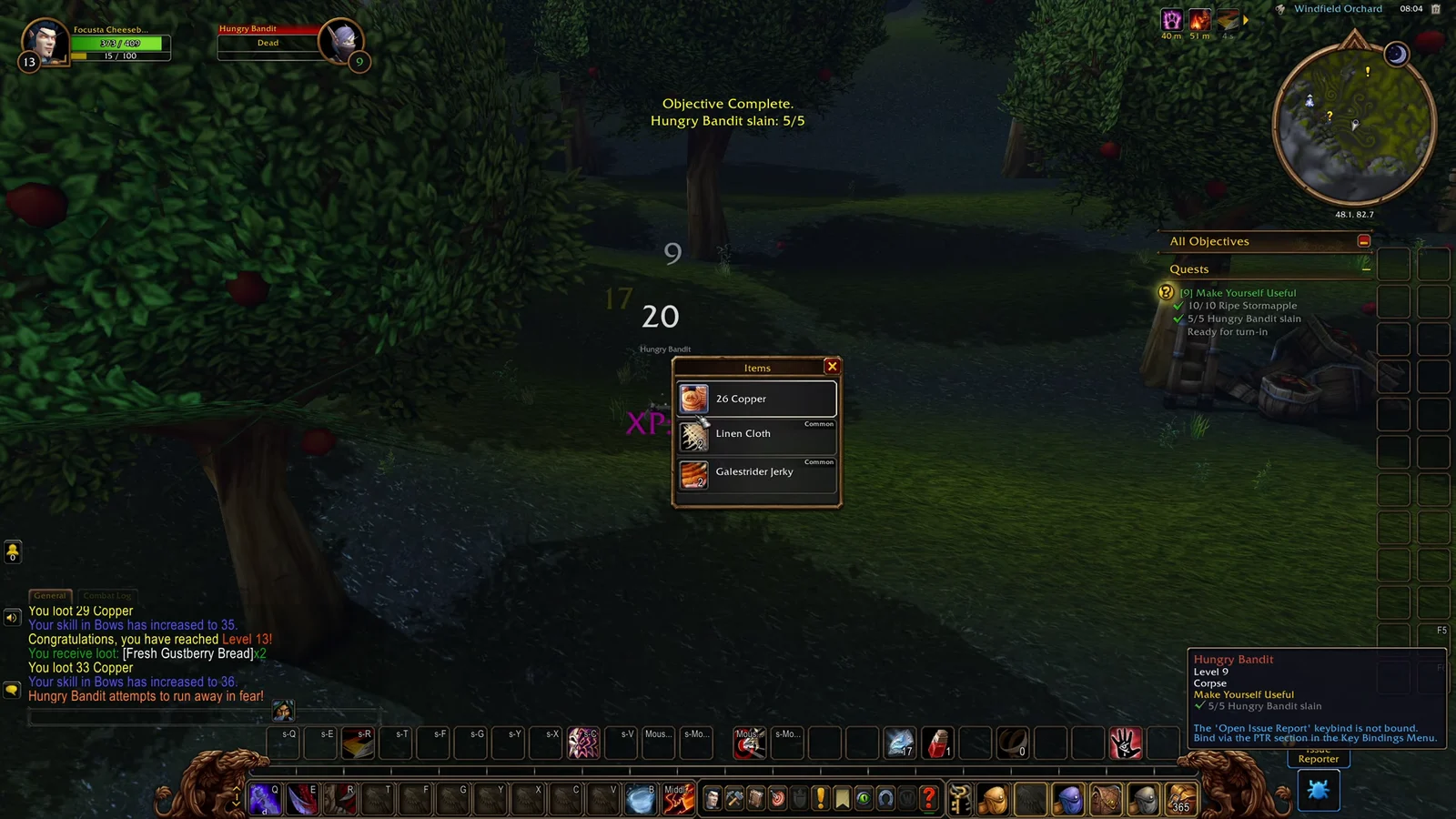 Turning in quest