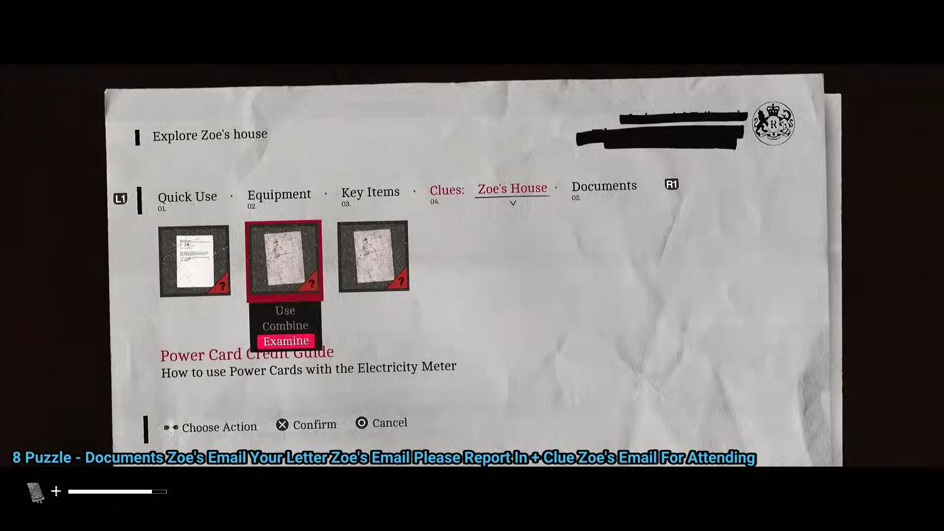 Reviewing clue documents