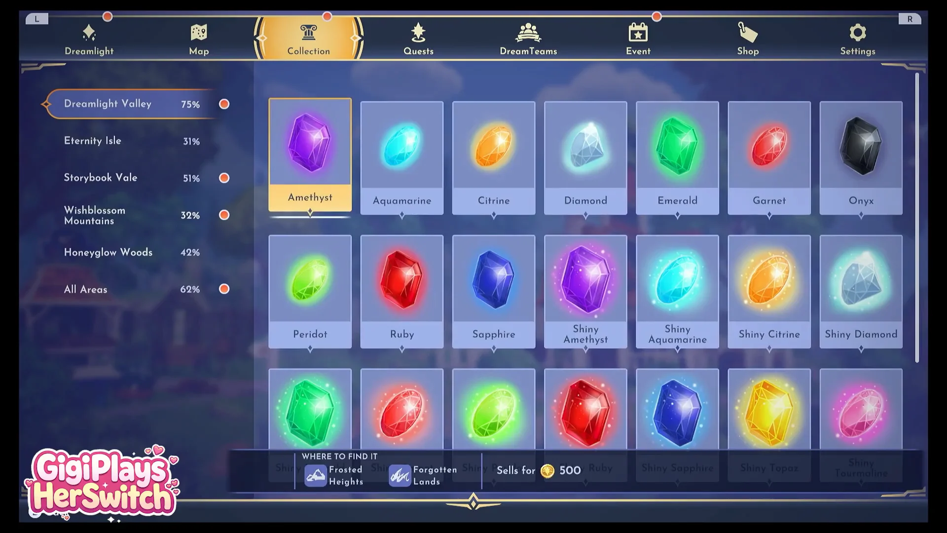 Checking Collection Menu
