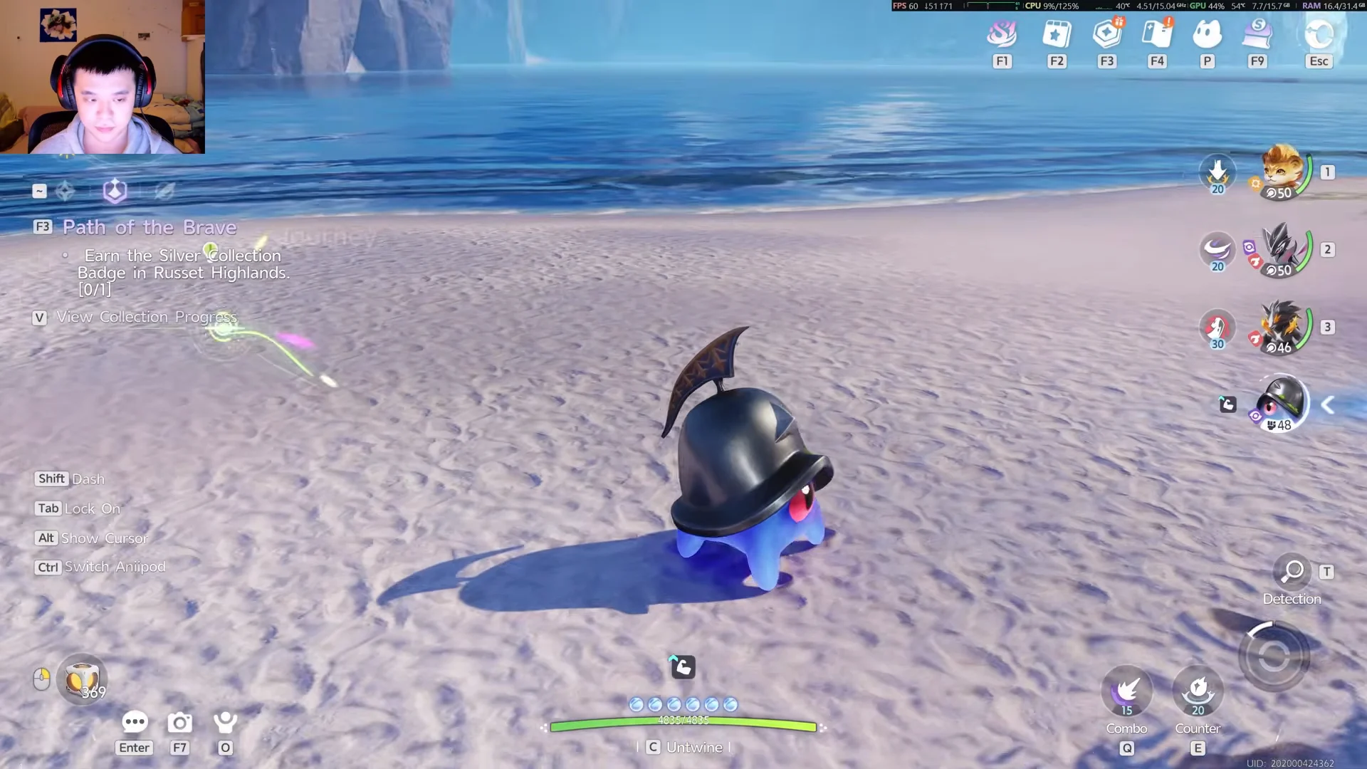 Quest Start: Helmut's Island Adventure