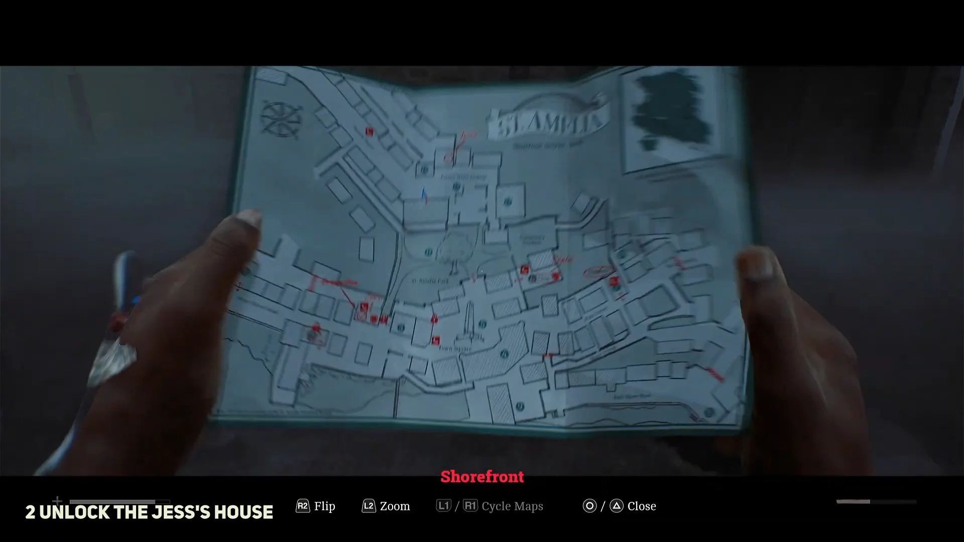 Checking Map for Jess's House