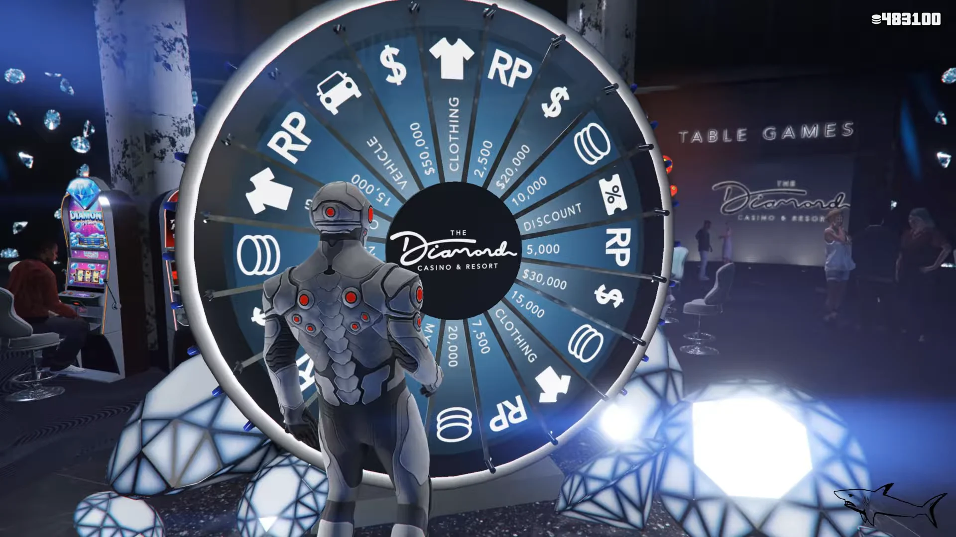 Casino Podium & Lucky Wheel