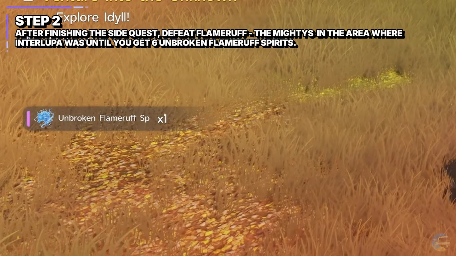Collecting Unbroken Flameruff Spirits