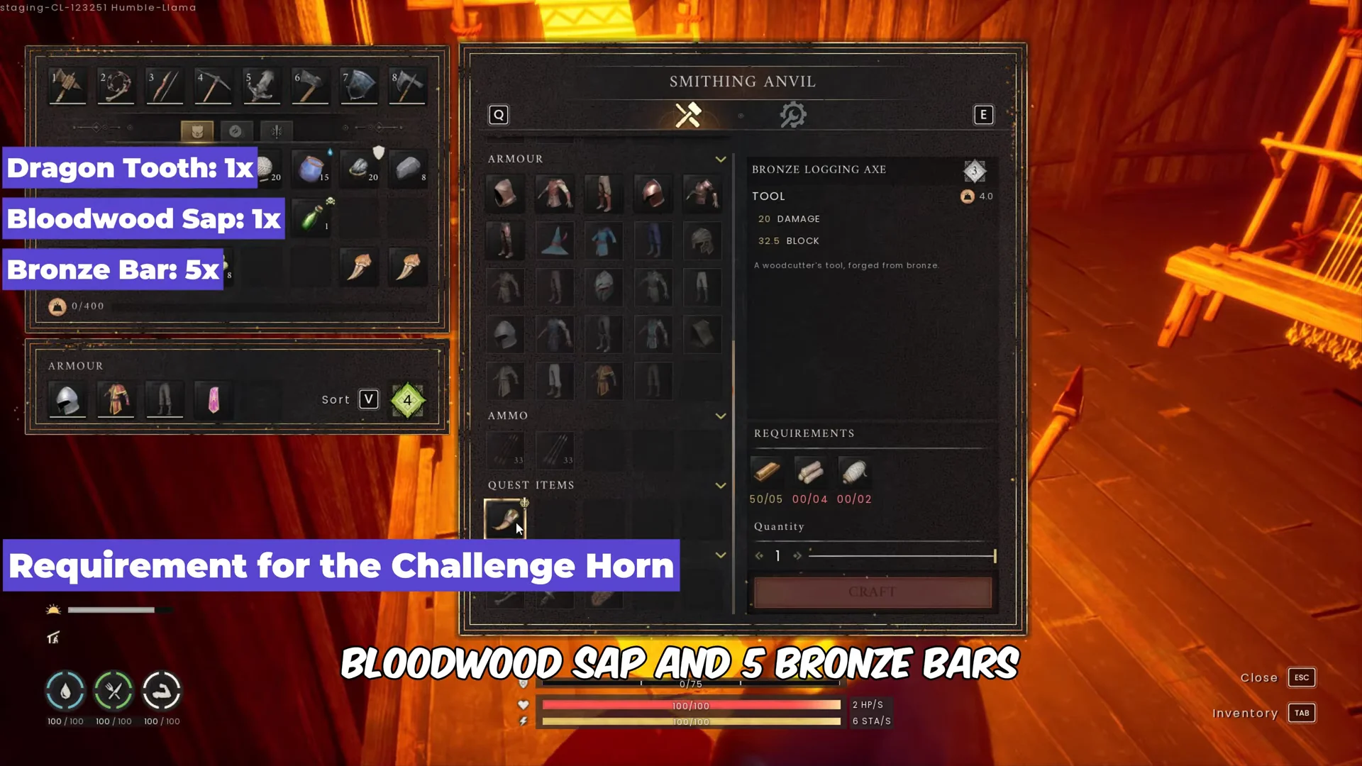 Requirement for the Challenge Horn