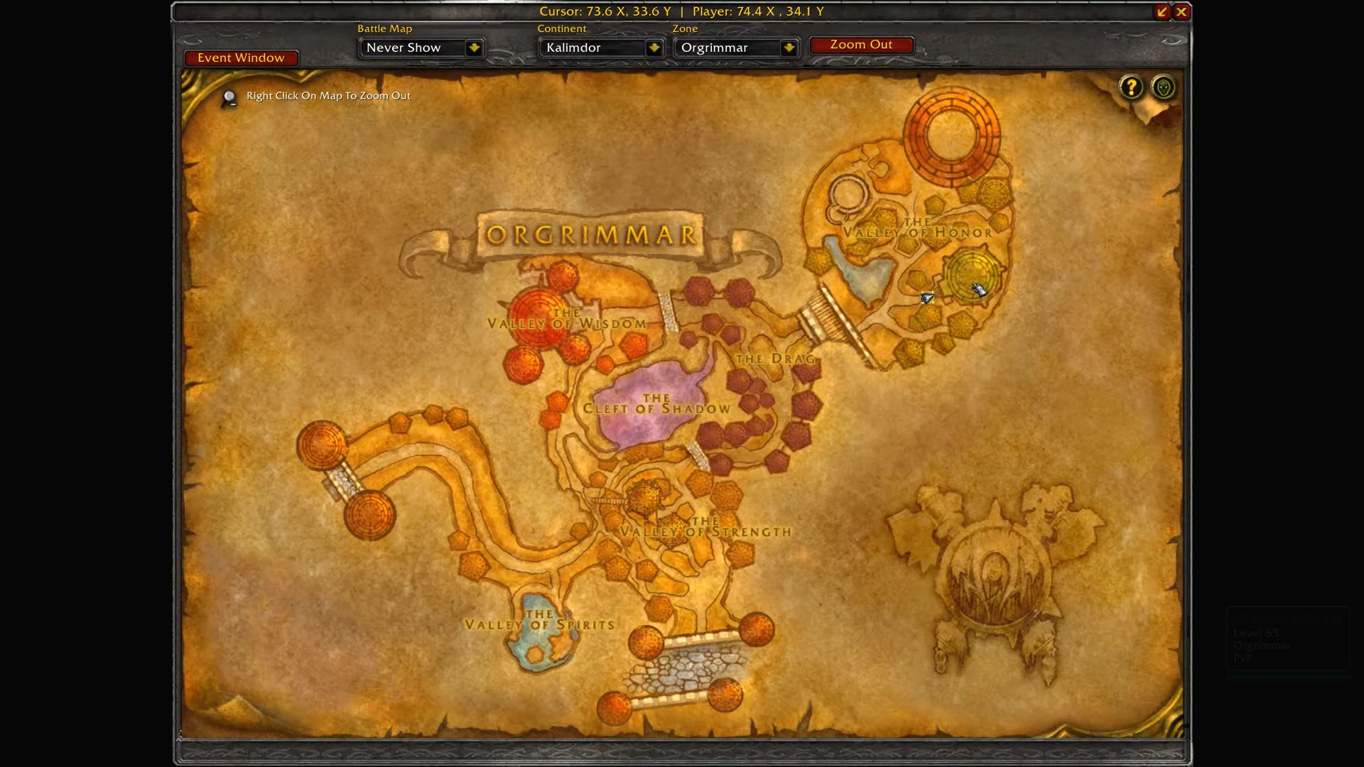 Orgrimmar Map Location