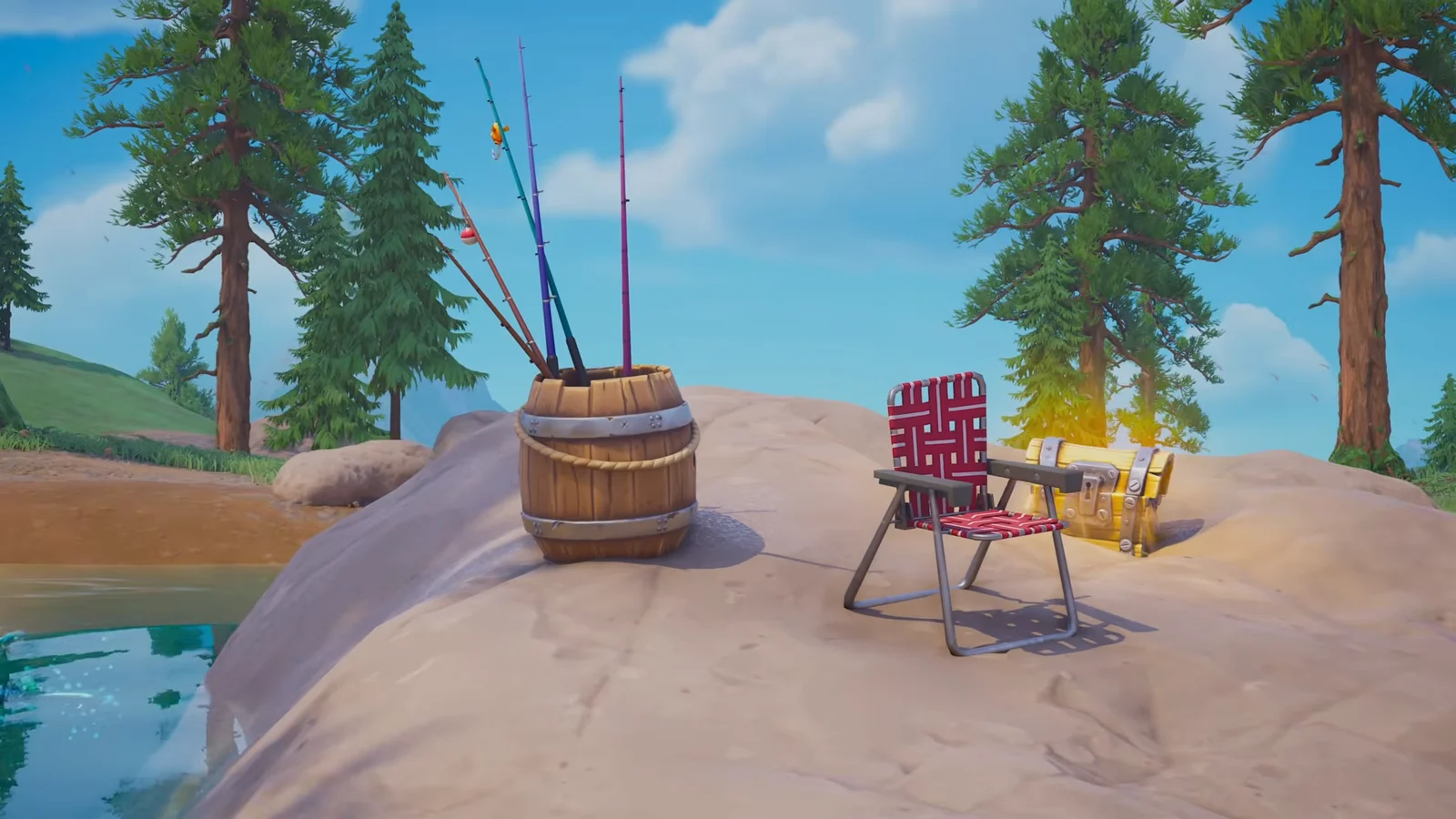 Map Comparison: Fishing Pier and Pond