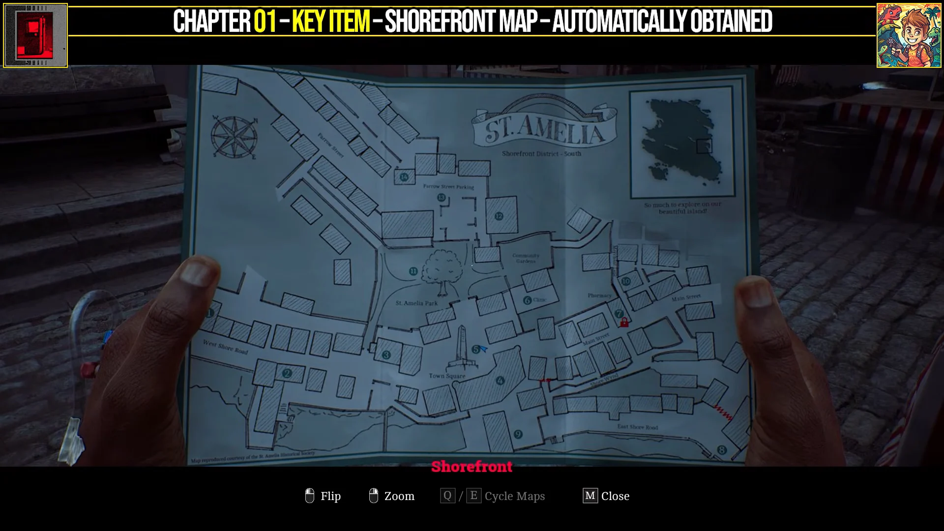 Key Item: Shorefront Map