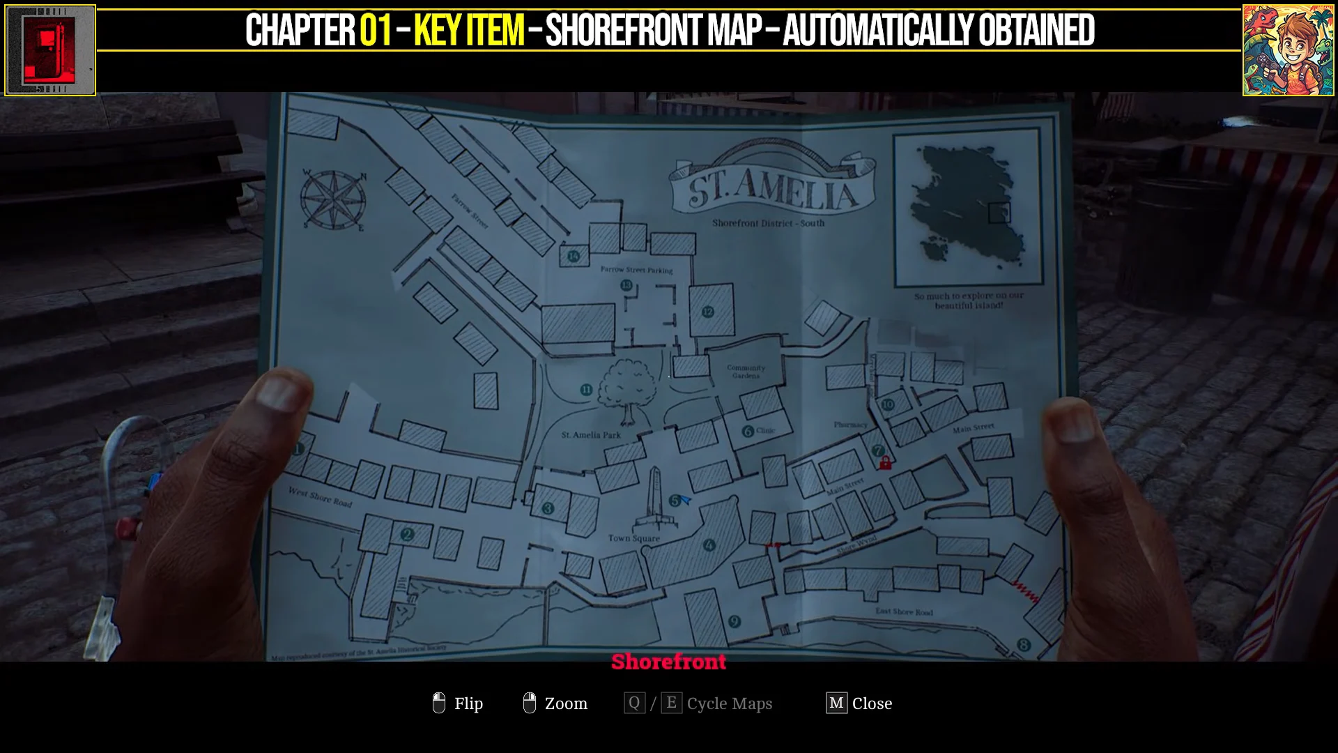Key Item: Shorefront Map