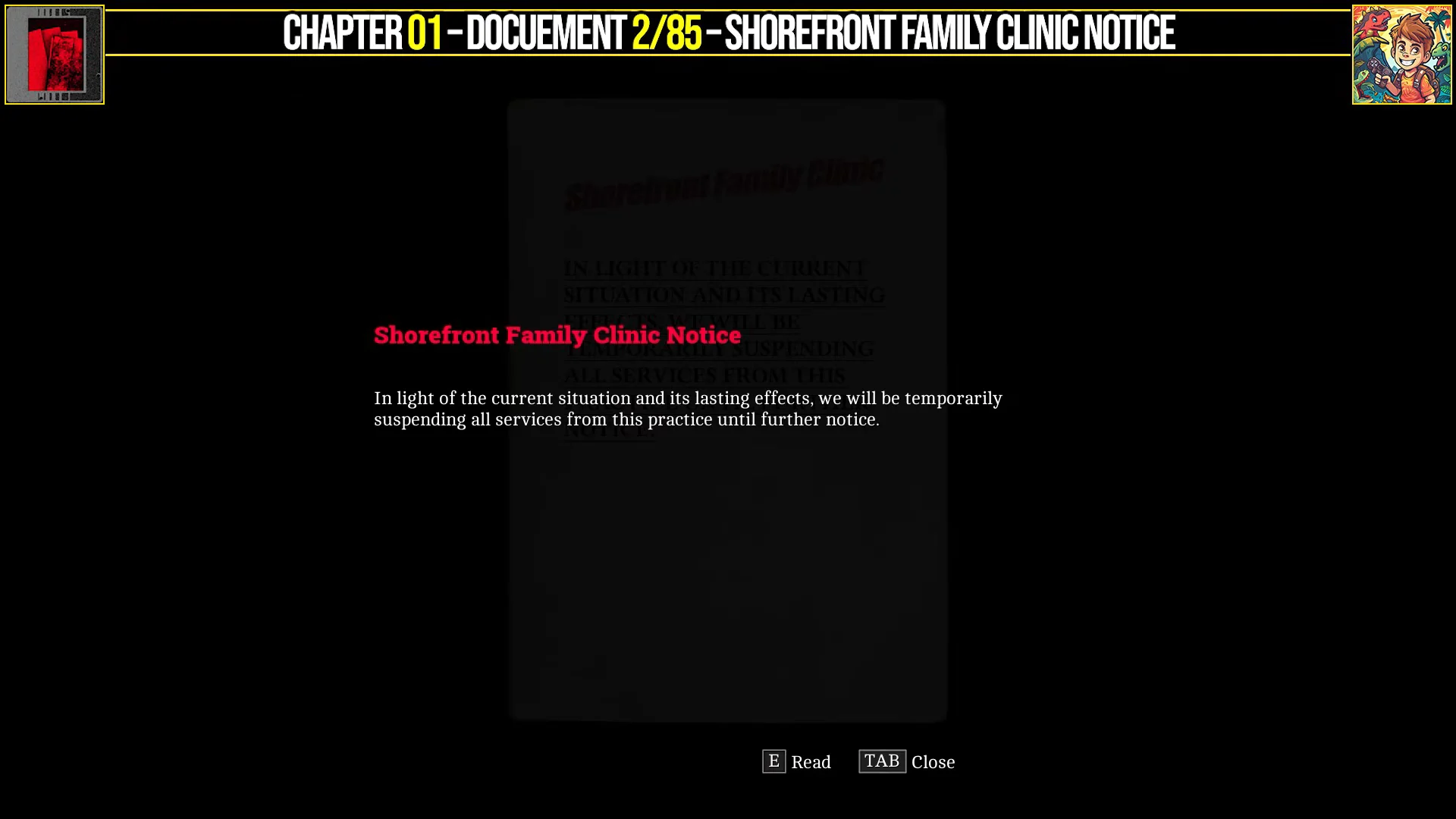 Document 2/85 Shorefront Family Clinic Notice