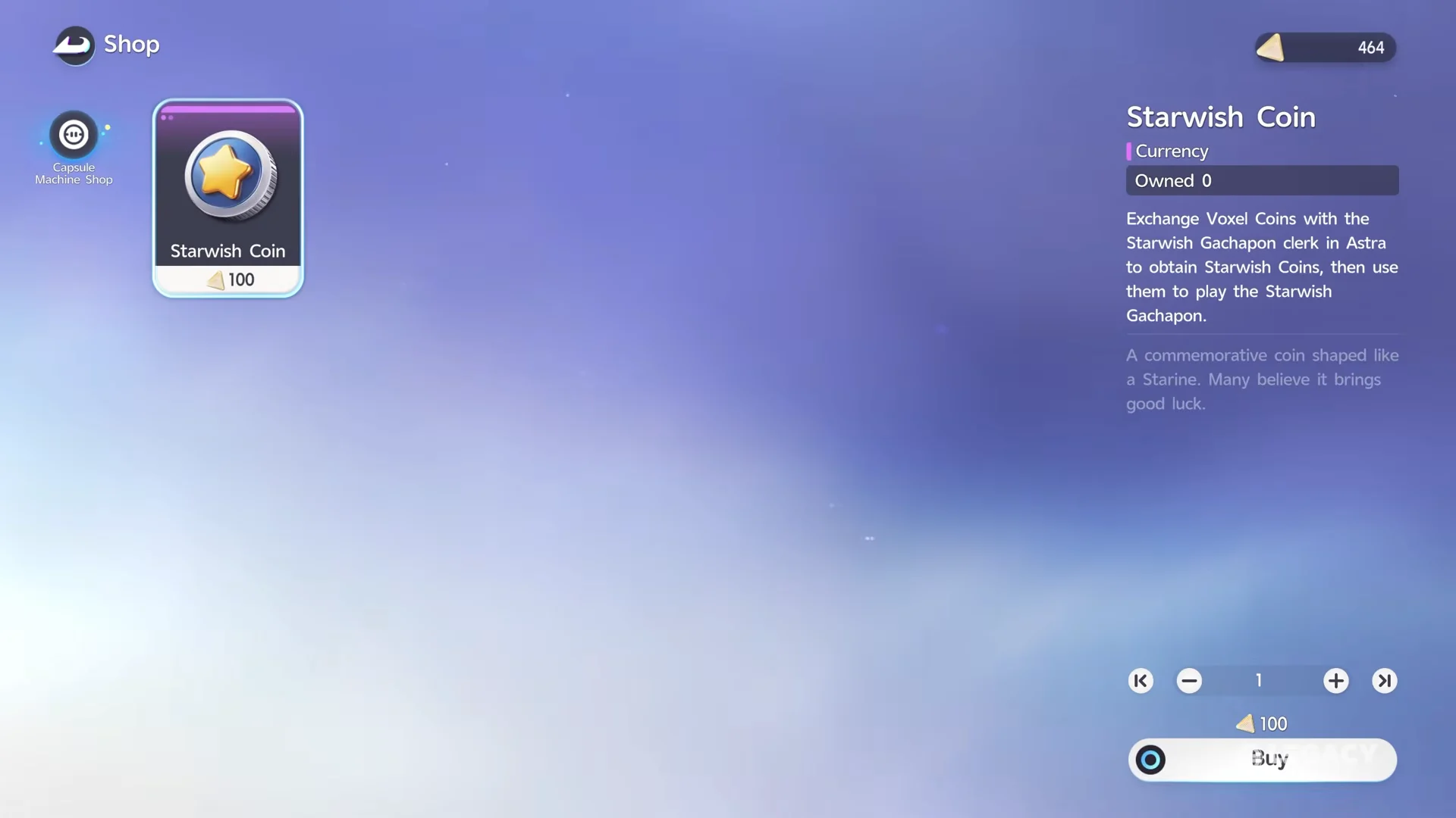 Redemption Currencies: Starwish Coins