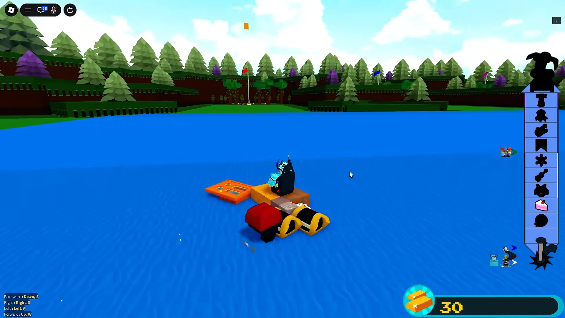 Launching the boat