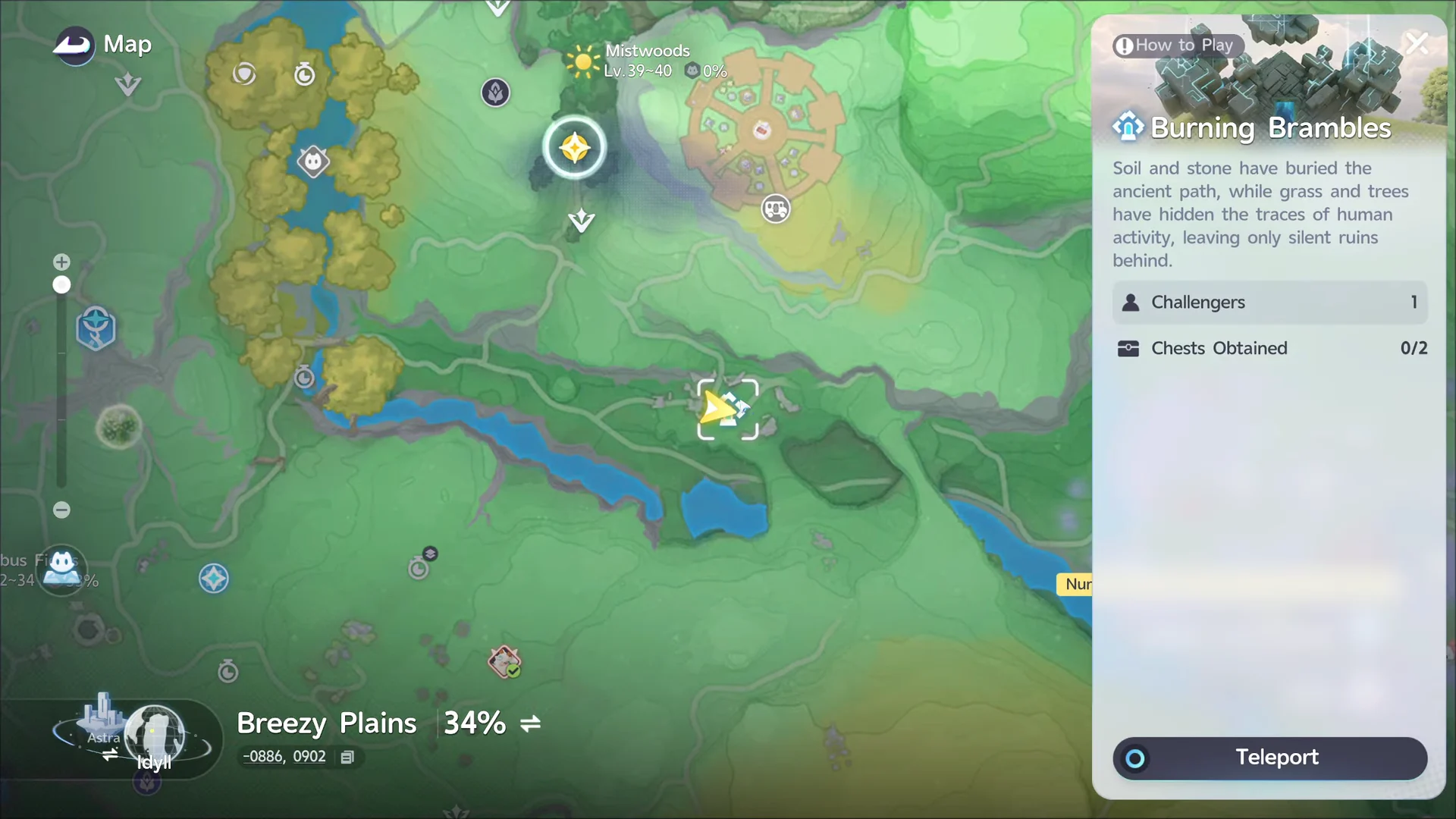 Dungeon Map Location