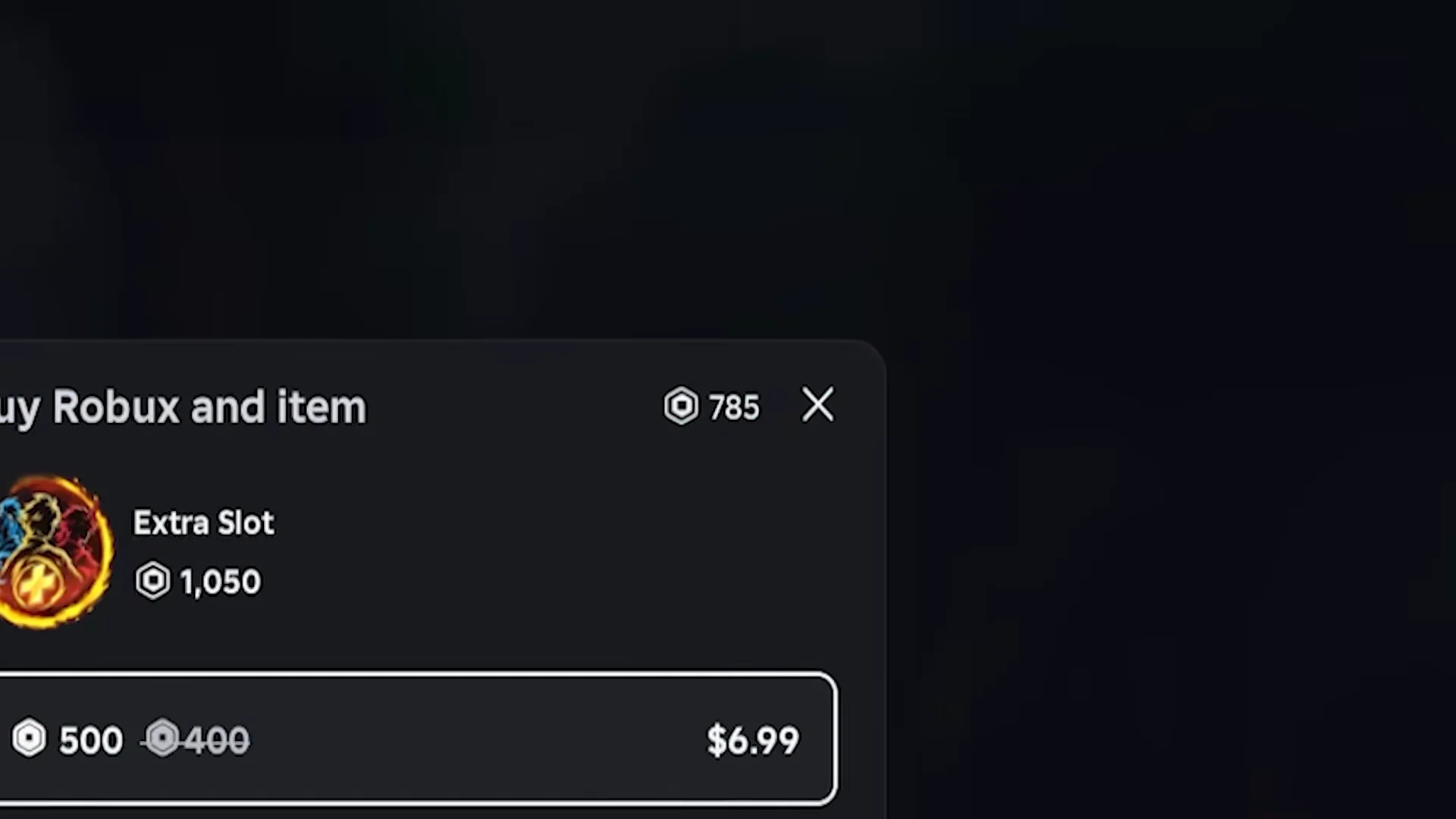 Character Slot and Setup