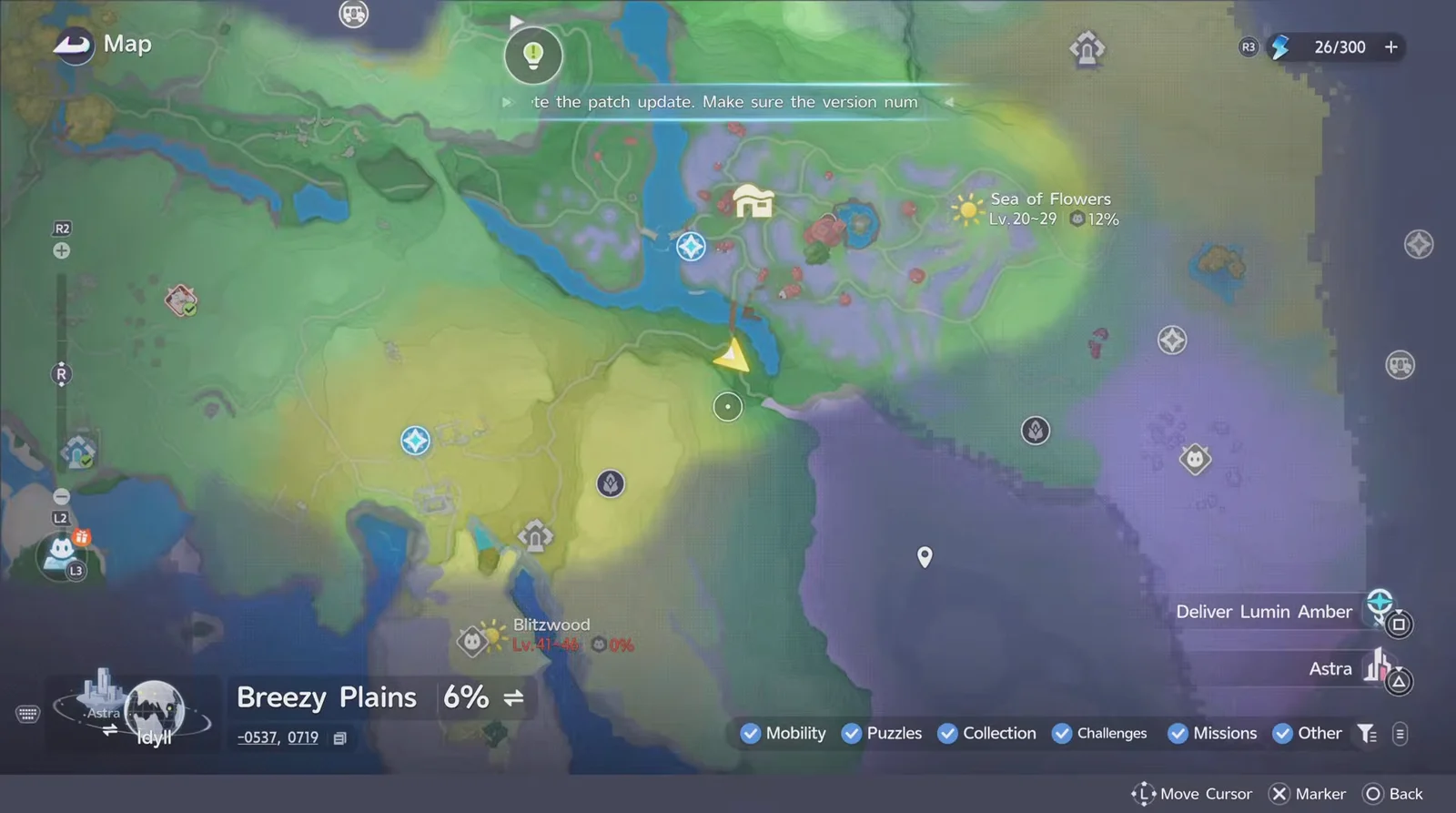 Checking world map