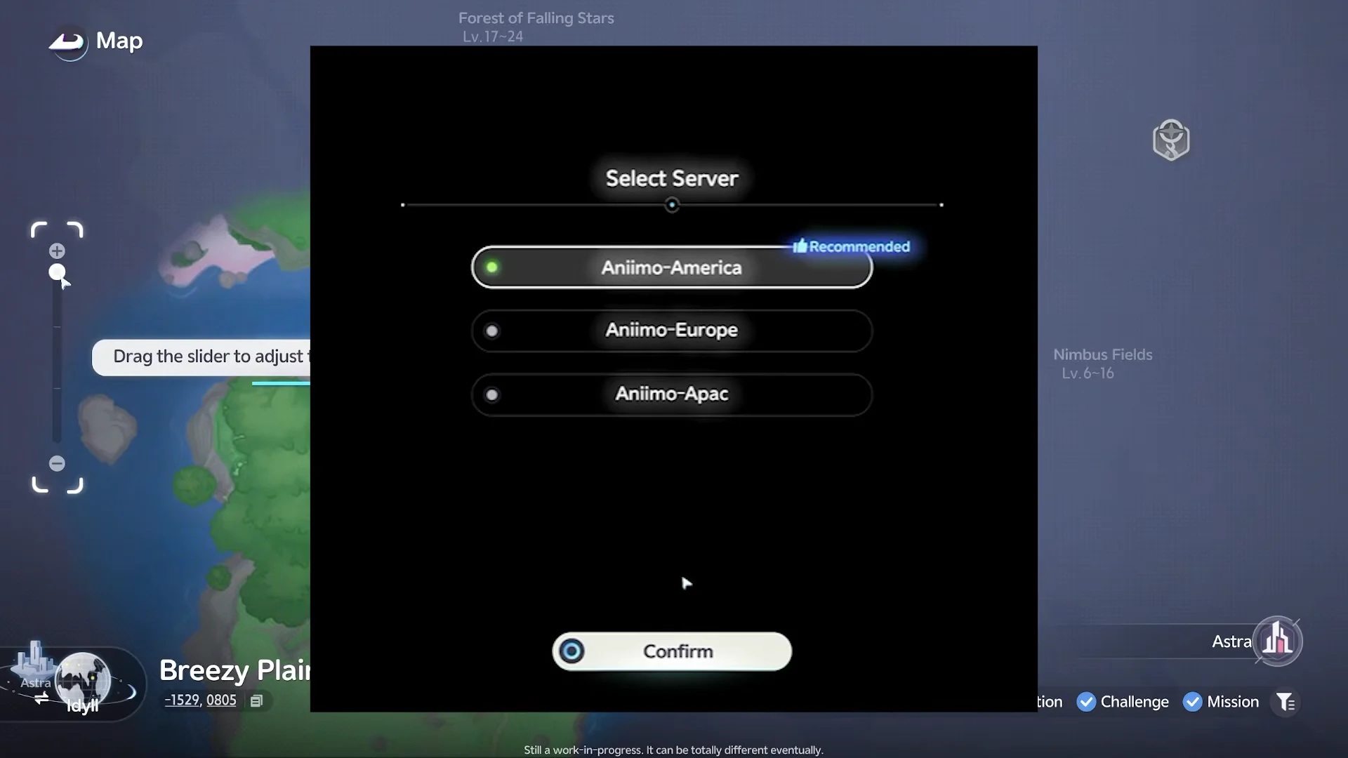Server Selection and Region Lock