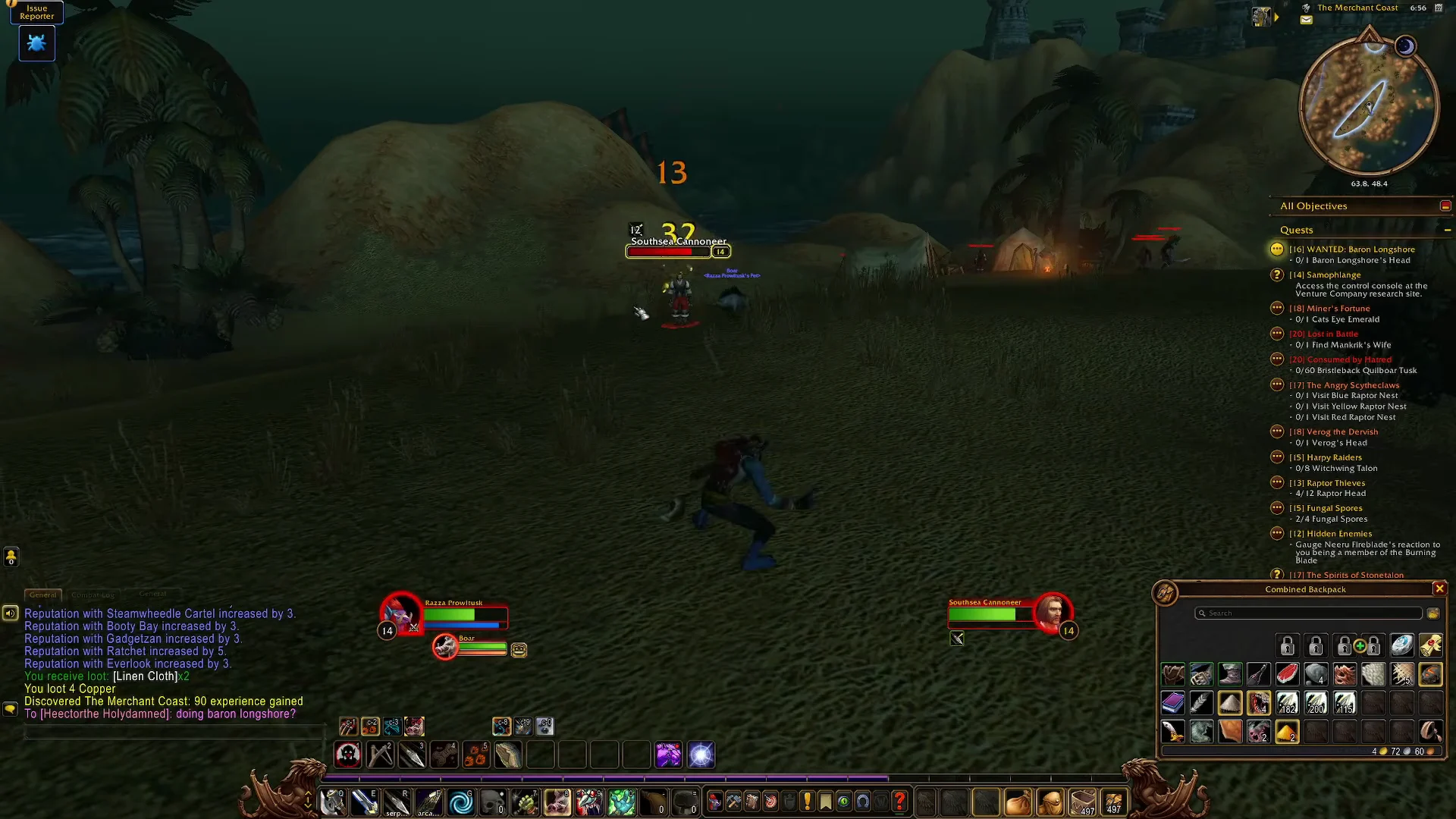 Spotting Baron Longshore & Clearing Guards