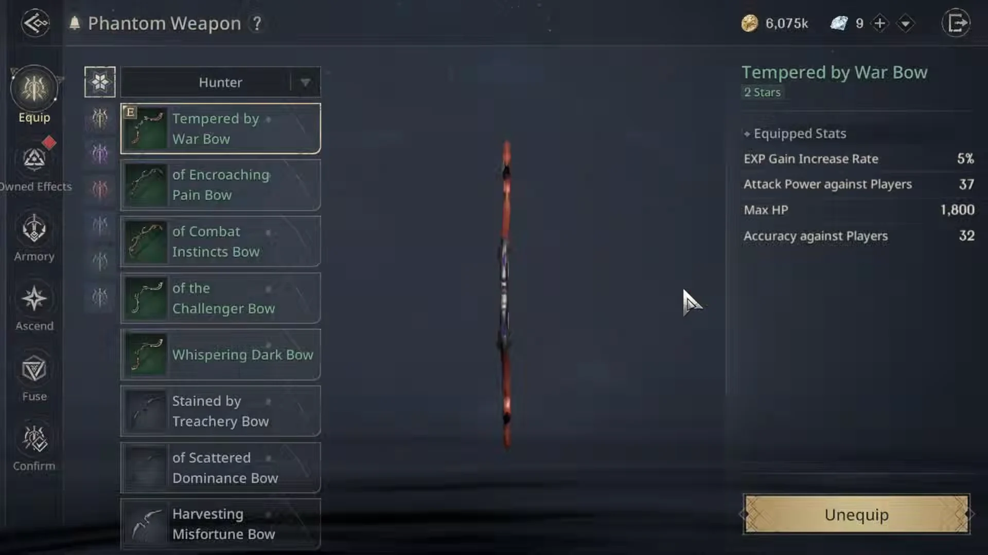 Phantom Weapon Menu