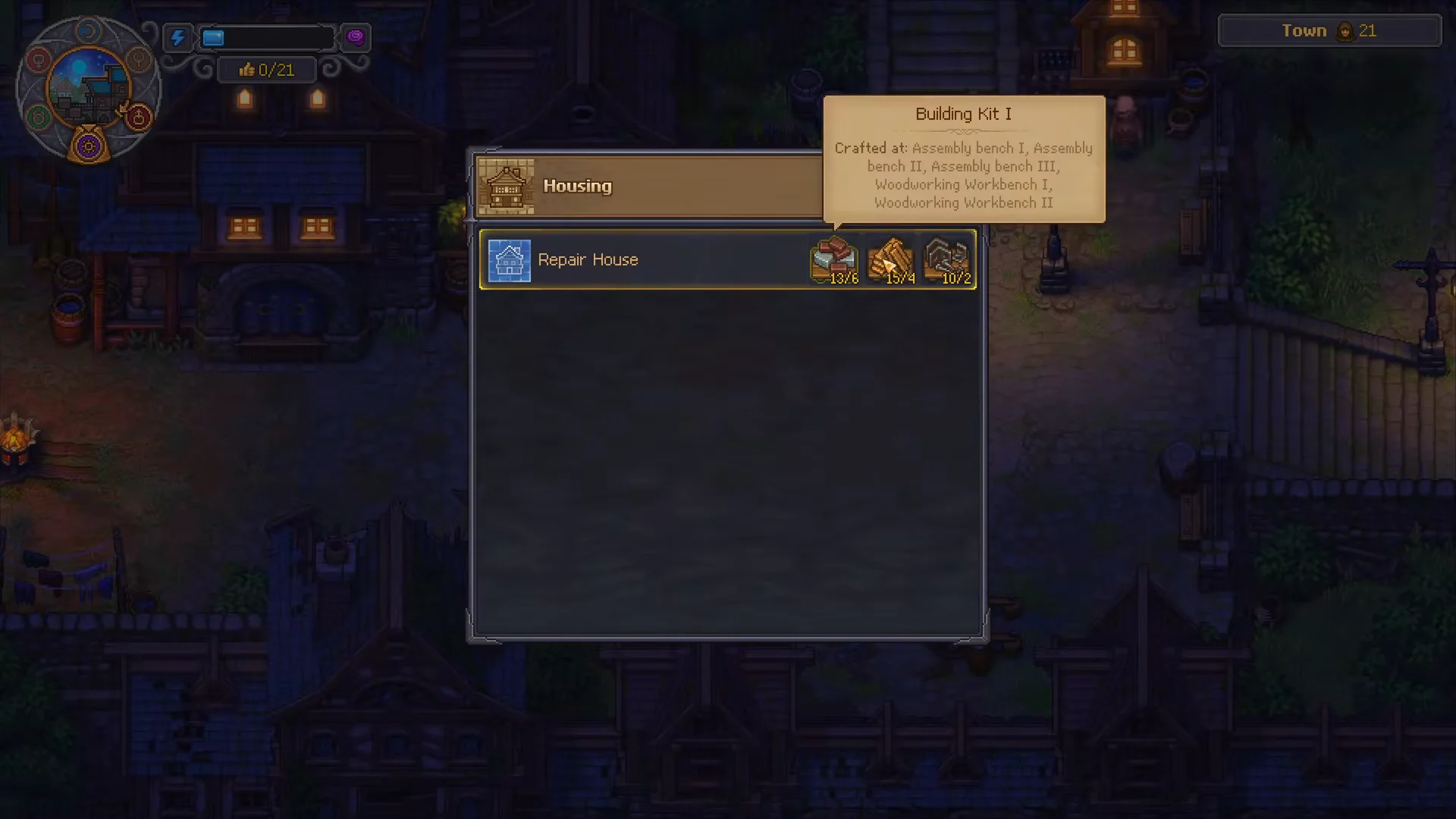 Repair House Construction Menu