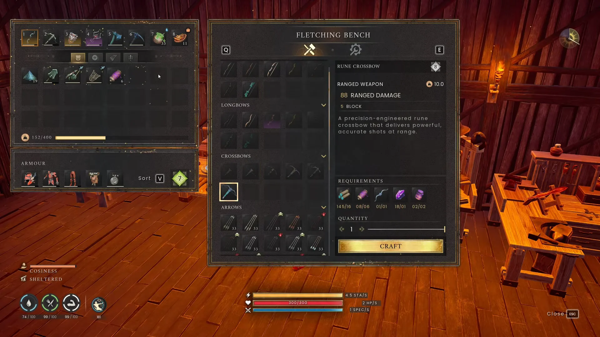 Crafting Rune Crossbow