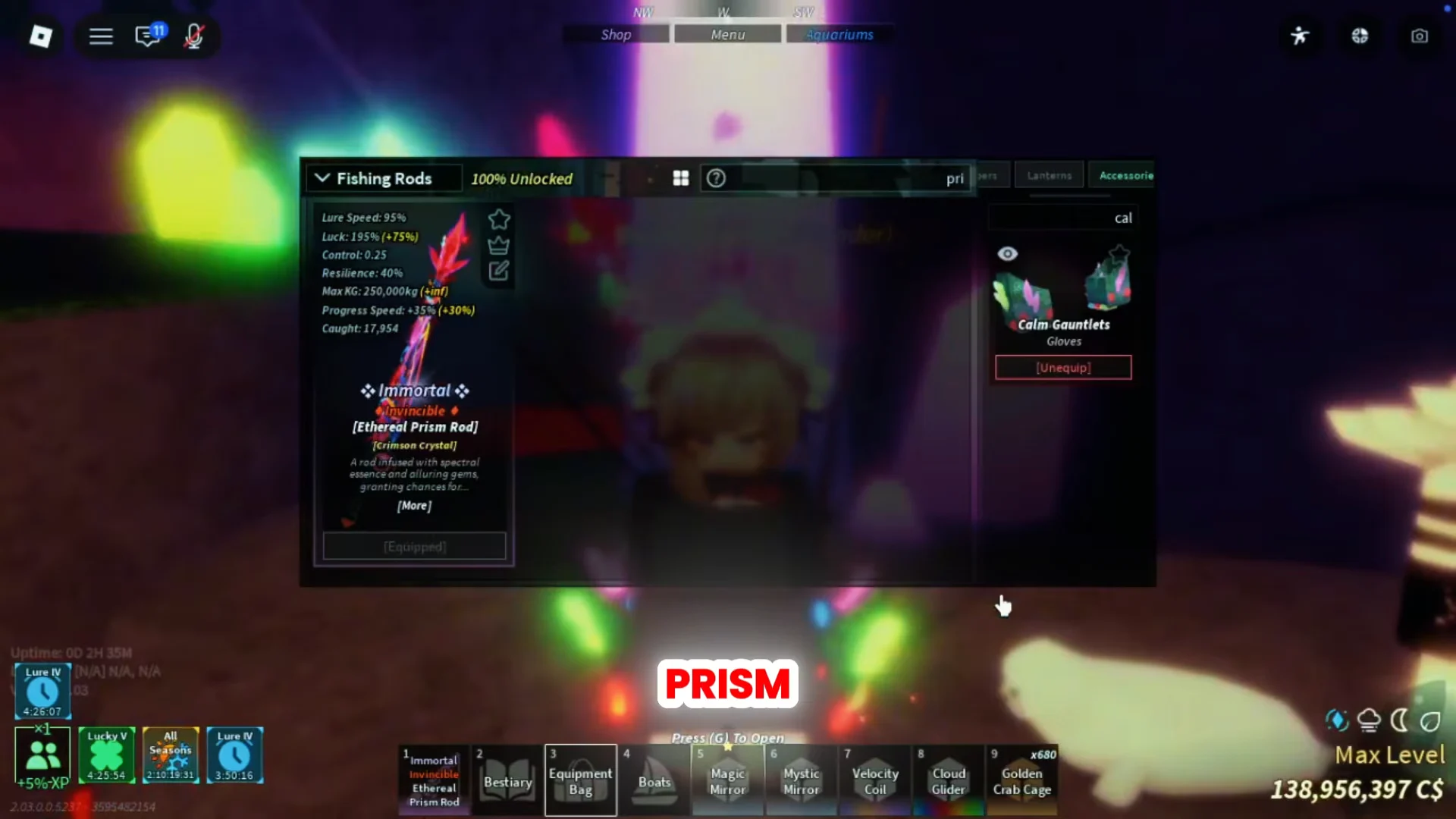 Required Rod: Ethereal Prism Rod