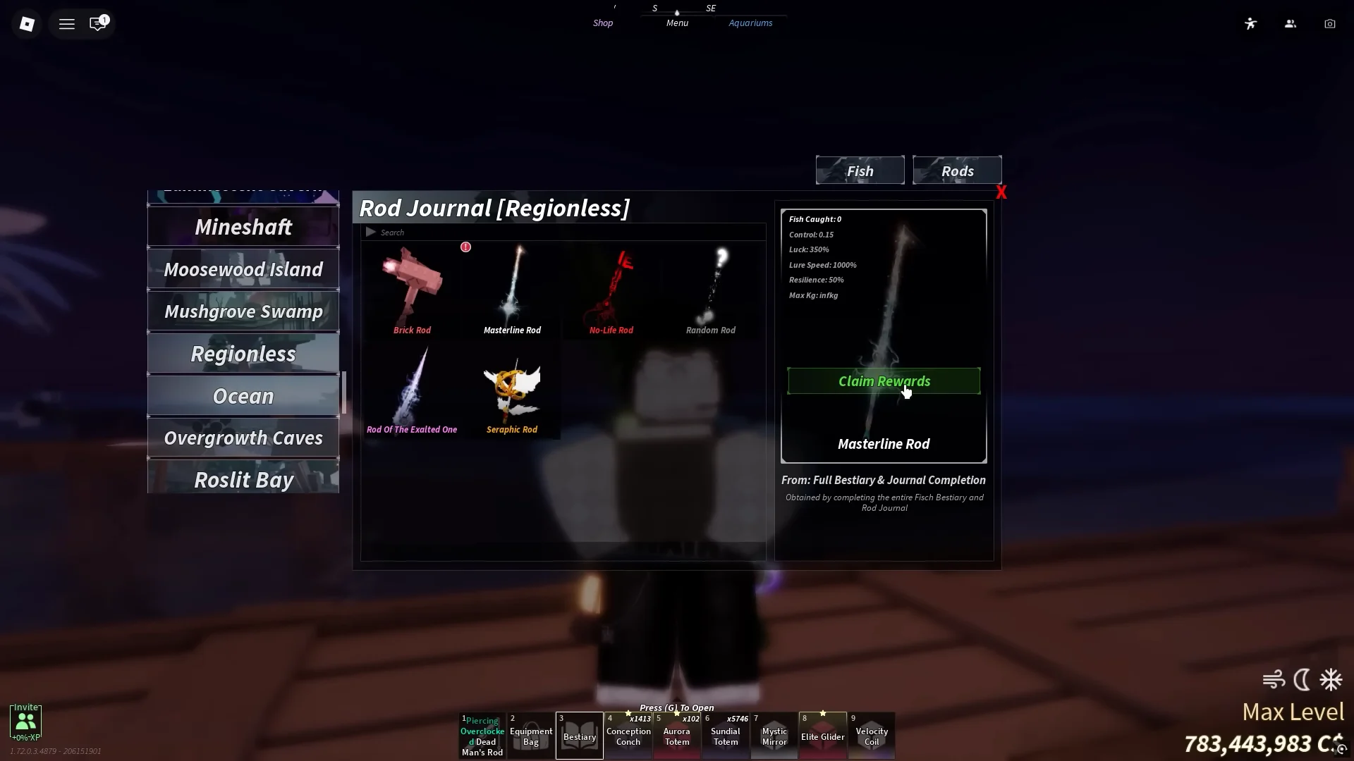 Unlocking Masterline Rod