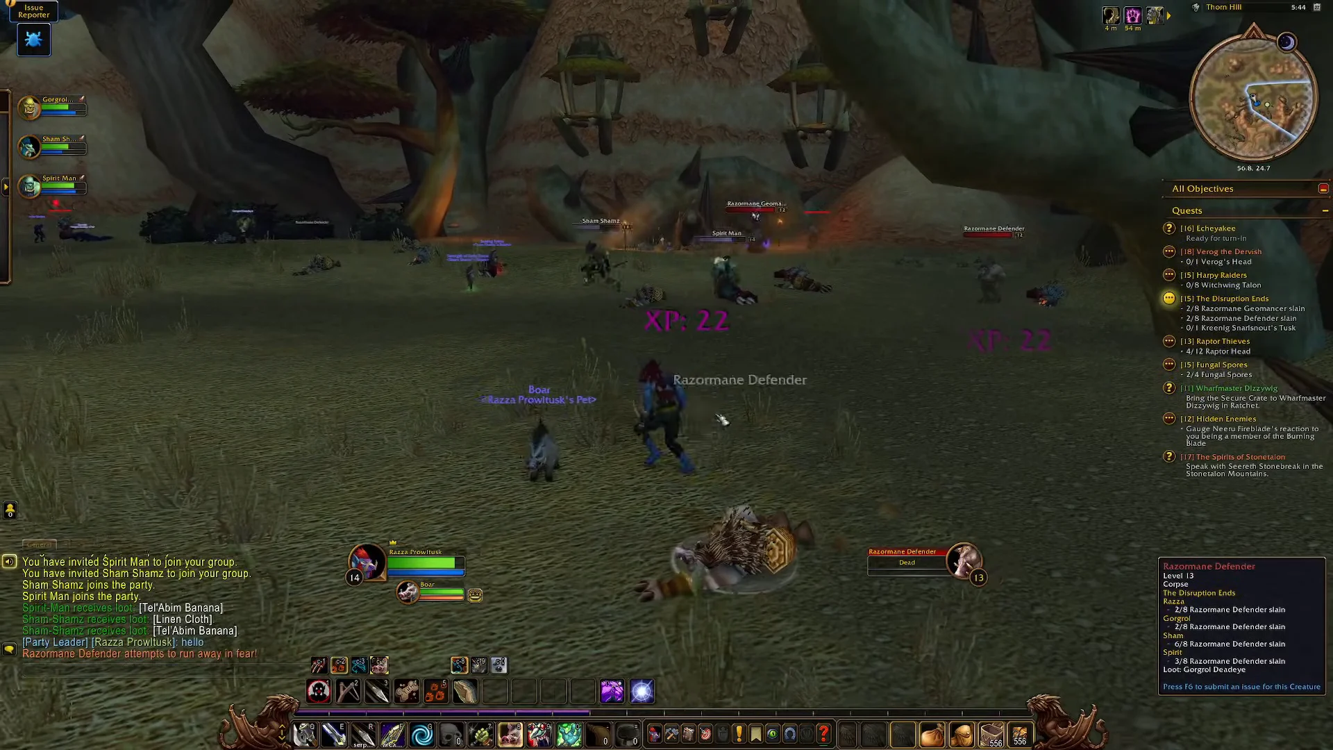 Slaying Defenders & Geomancers