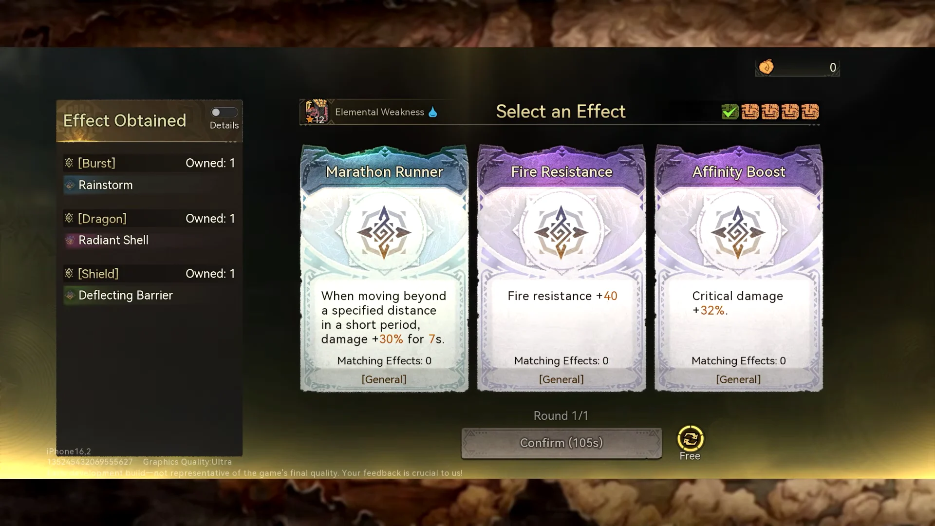 Roguelike Effect Selection