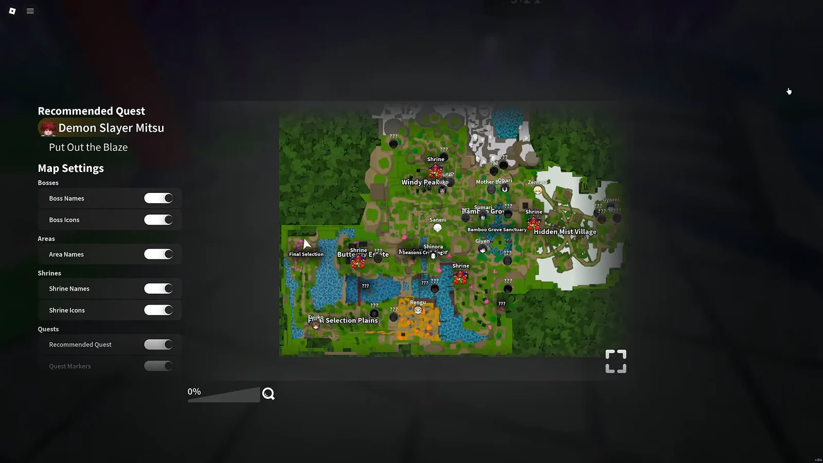 Final Selection Location and Timing