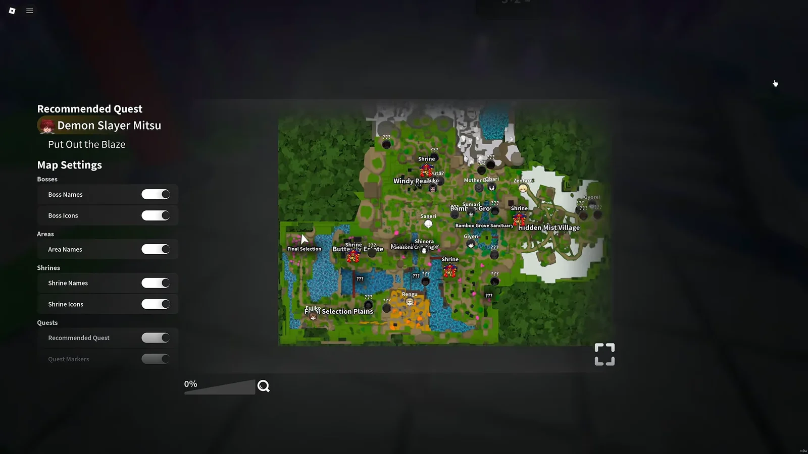 Final Selection Location