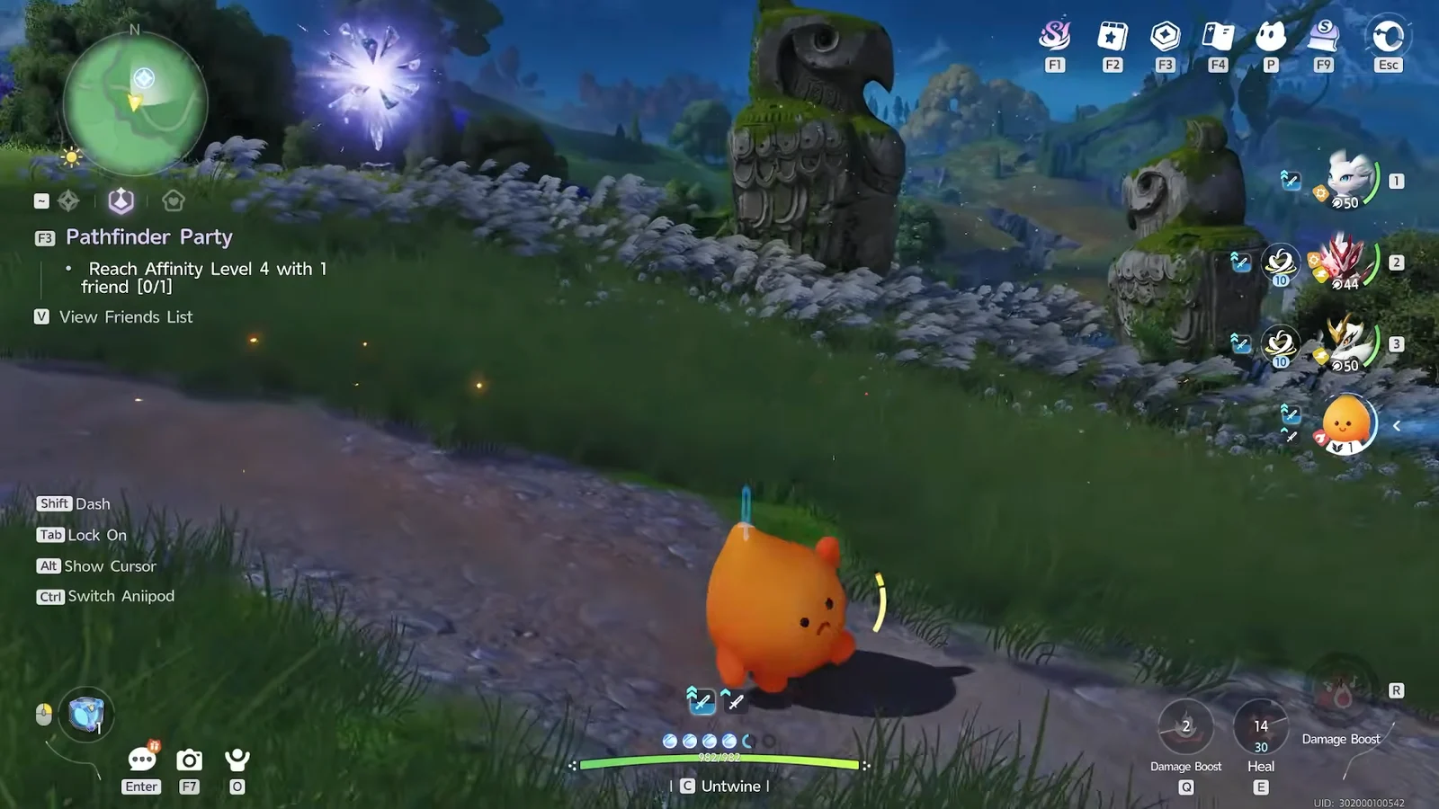 Healing Skill Demonstration