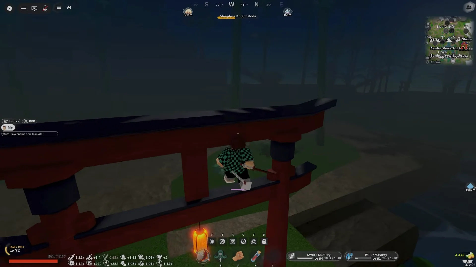 Crossing the bridge